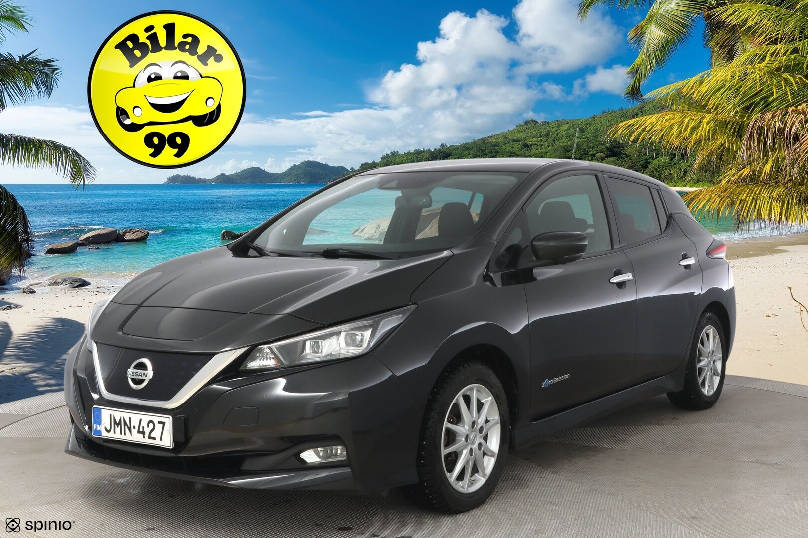 Nissan Leaf 2018 40kWh **ACC / BLIS / Lane assist / 360-kamera** - Carplay & Android auto / 2x Renkaat ja vanteet