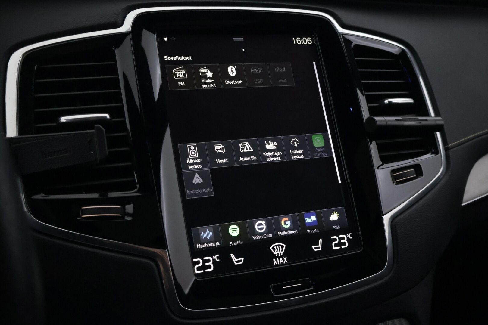 Volvo XC90 2019 T8 AWD R-Design aut *Four-C / Bower & Wilkins / Panorama / 360-Kamera / HUD / ACC / Muistipenkki / Webasto / BLIS* - Juuri saapunut siistikuntoinen ja hyvin huollettu sekä varusteltu XC90 kaksilla renkailla ja vanteilla!