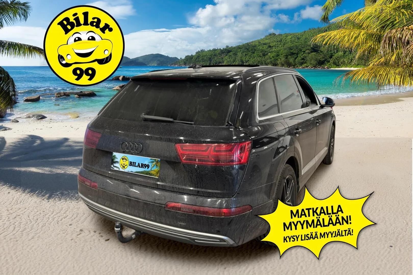 Audi Q7 2017 AUDI Q7 Business 3,0 V6 TDI e-tron quattro tiptronic * S-Line sisä / Panorama / Nahkat / Navi / Lohko+Sisätilalämmitin * - Upea Audi kaksilla renkailla ja vanteilla, 2x avain ja kotilaturi - HULLUT AVAJAISHULINAT KORKOTARJOUS 3,29 %