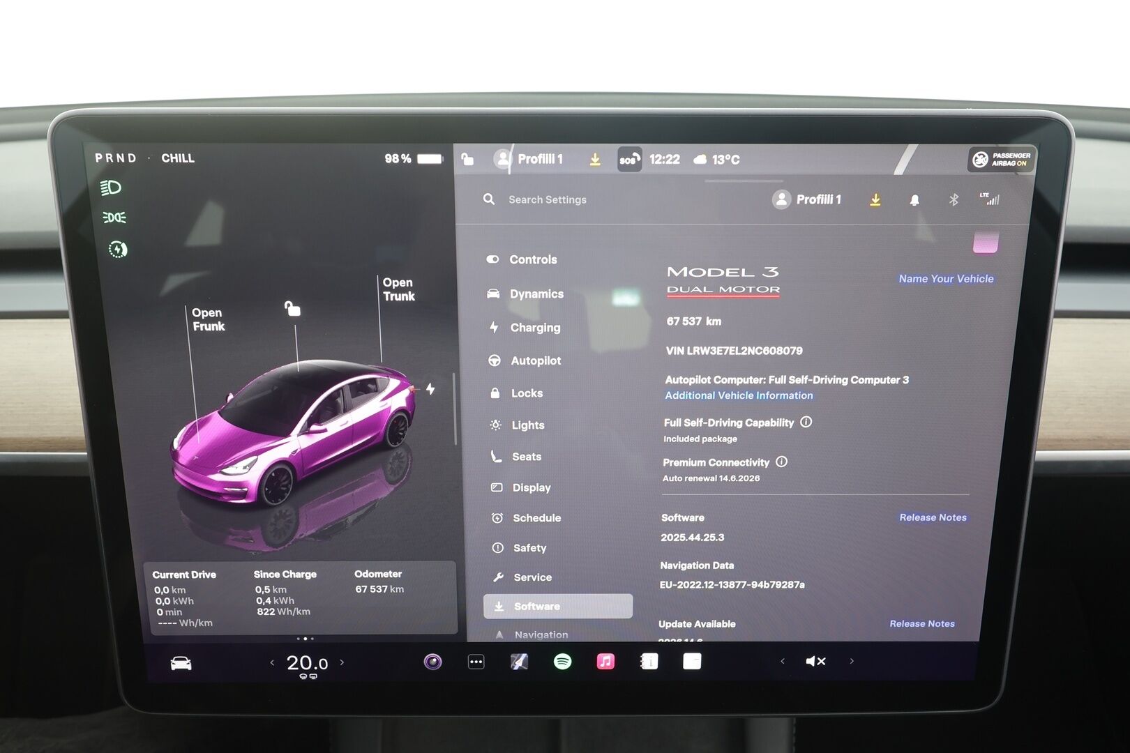 Tesla Model 3 2022 Performance - | ILP | Lasikatto | ACC | Matrix-LED | P.Kamera | Muistipenkki | Premium Audio | Navi | Kaistavahti | Keyless | Suomi-auto | 2x Latauskaapelit | Kahdet renkaat |