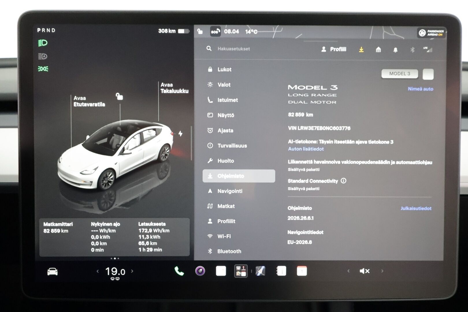 Tesla Model 3 2022 Long Range - | ILP | Koukku | ACC | Lasikatto | Matrix-LED | P.Kamera | Muistipenkki | Premium Audio | Navi | Kaistavahti | Keyless | 1-om Suomi-auto | Kahdet renkaat | 2x Latauskaapelit |