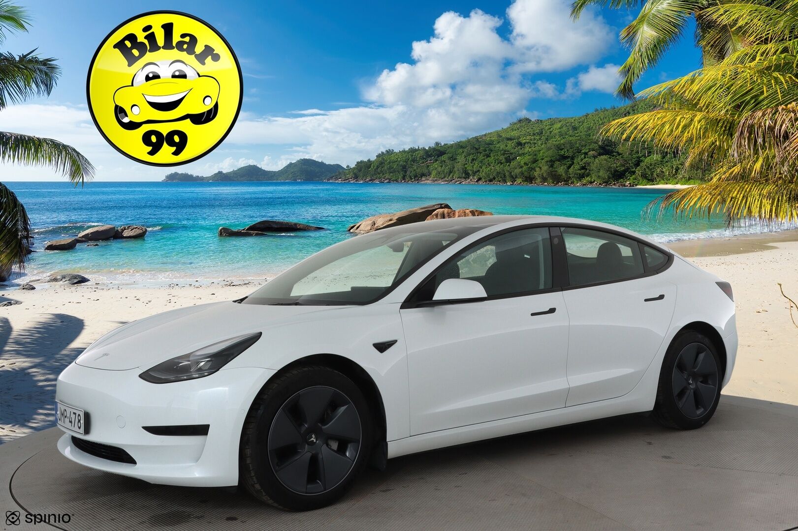 Tesla Model 3 2022 Standard Range Plus *Vetokoukku / AMD Ryzen / Autopilot / Lämpöpumppu / Matrix LED / Lasikatto / P.kamera* - 1.om Suomi-auto / Kahdet renkaat aluvanteilla