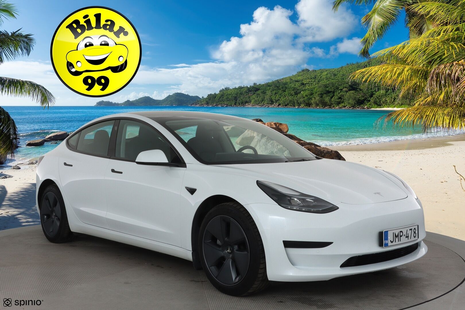 Tesla Model 3 2022 Standard Range Plus *Vetokoukku / AMD Ryzen / Autopilot / Lämpöpumppu / Matrix LED / Lasikatto / P.kamera* - 1.om Suomi-auto / Kahdet renkaat aluvanteilla