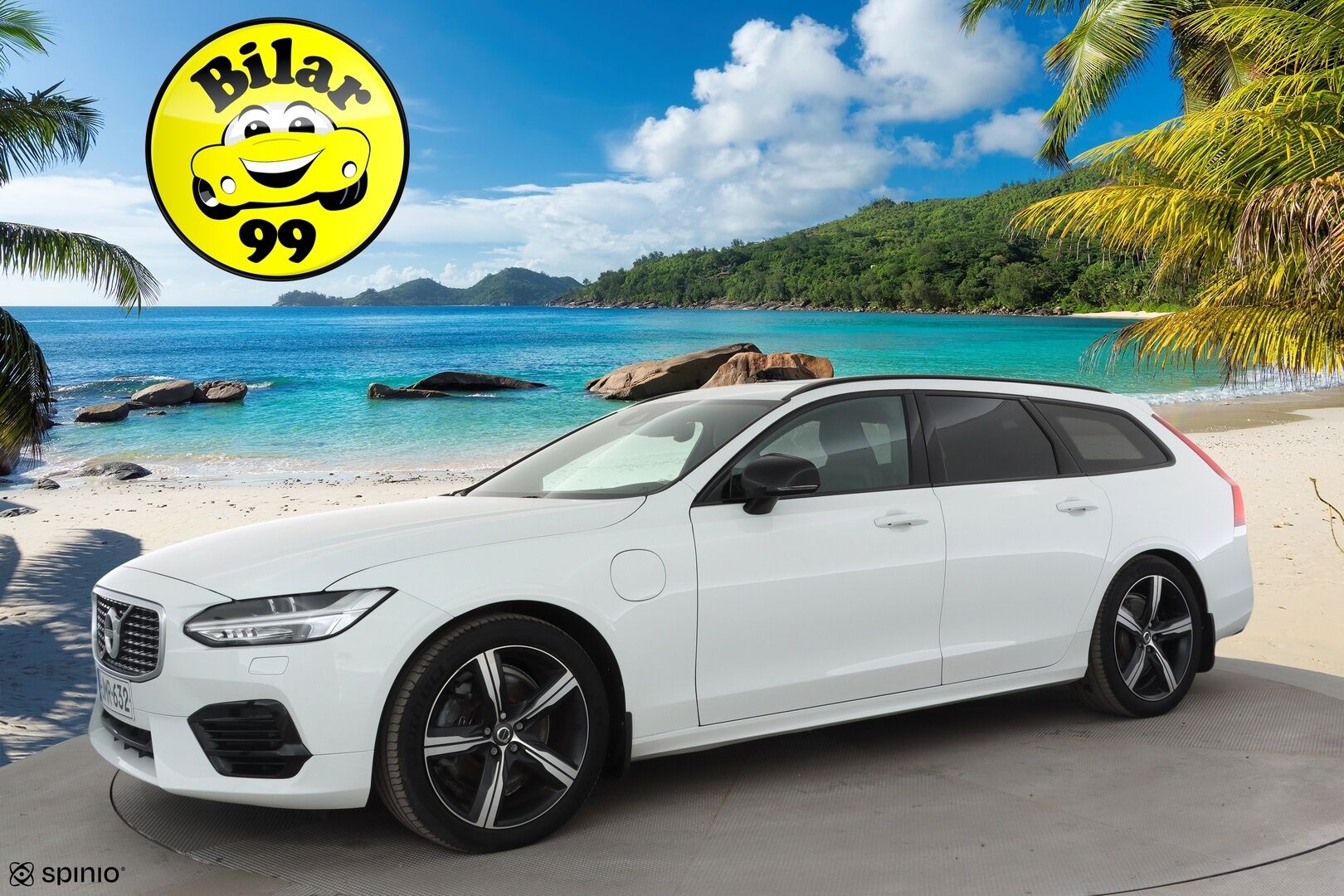 Volvo V90 2020 T8 TwE AWD R-Design aut * Panorama / Webasto / Koukku / ACC / Full-LED / P.Kamera / Sportpenkki Muistilla * - Kahdet renkaat aluvanteilla