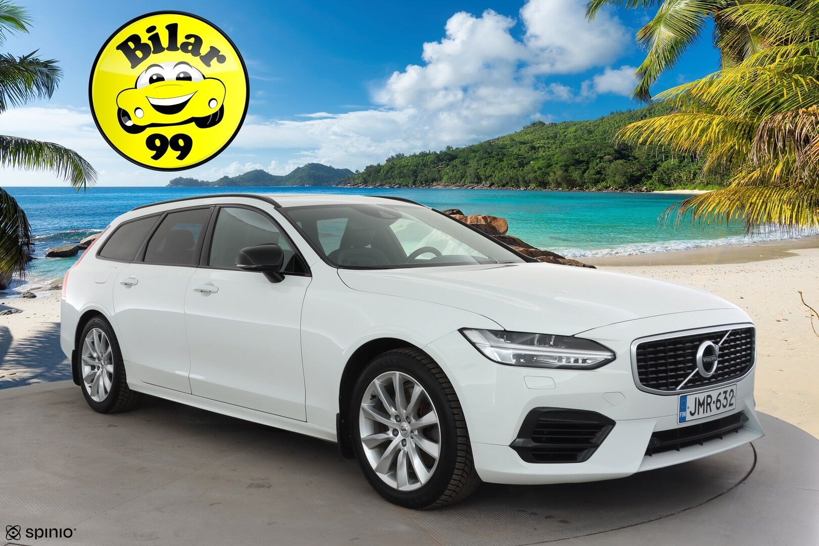 Volvo V90 2020 T8 TwE AWD R-Design aut * Panorama / Webasto / Koukku / ACC / Full-LED / P.Kamera / Sportpenkki Muistilla * - Kahdet renkaat aluvanteilla