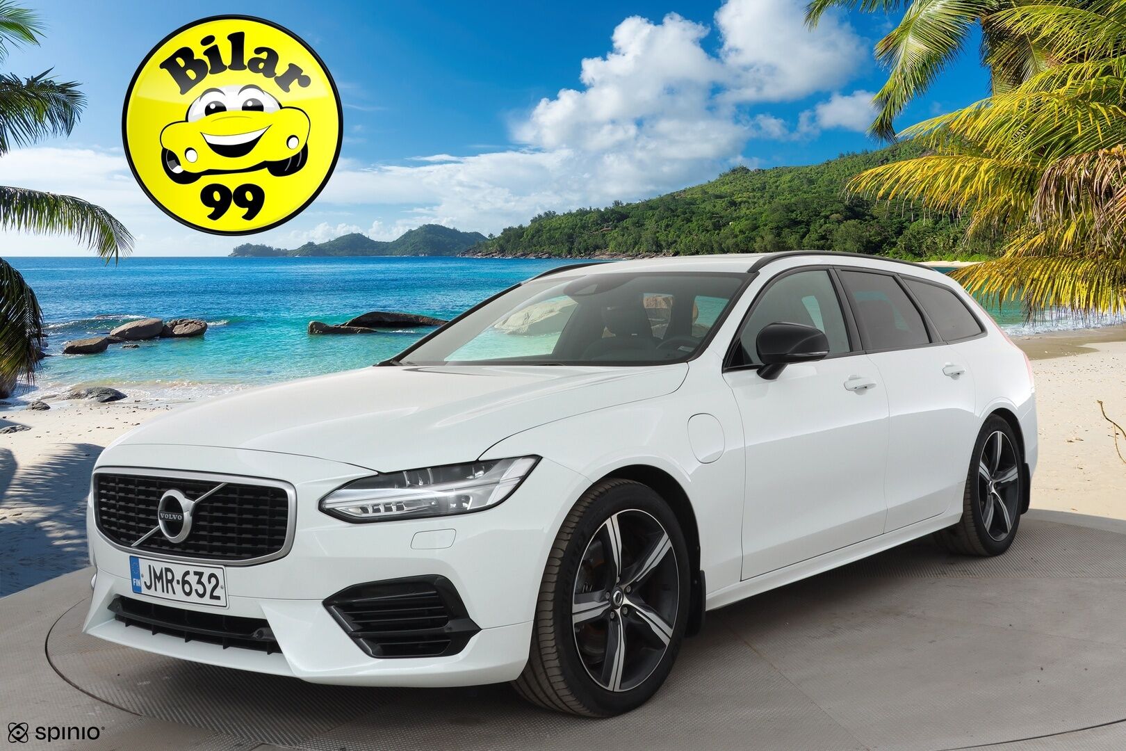 Volvo V90 2020 T8 TwE AWD R-Design aut * Panorama / Webasto / Koukku / ACC / Full-LED / P.Kamera / Sportpenkki Muistilla * - Kahdet renkaat aluvanteilla