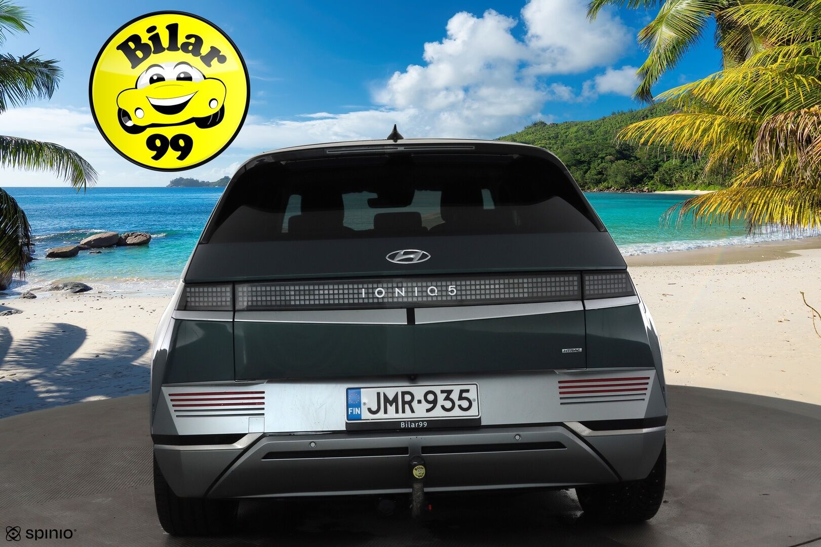 Hyundai IONIQ 5 2022 73 kWh 305 hv AWD Premium Project 45 * ACC / HUD / ILP / 360° / Solar Roof / Relax-istuimet / Bose / Koukku / Ilmastoidut nahat * - Kahdet renkaat aluvanteilla / Merkkihuollettu / Huippuvarusteet