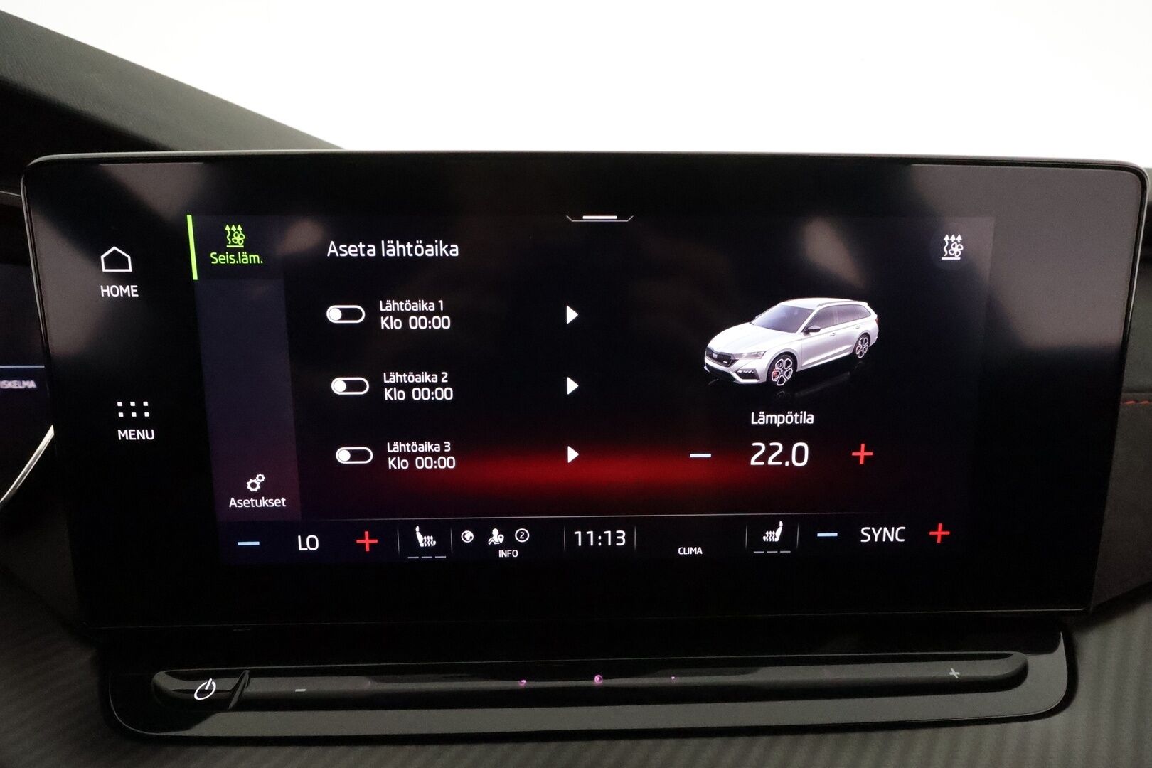 Skoda Octavia 2022 Combi 2.0 TDI 200 4x4 RS DSG **Webasto / Koukku / Adapt.Vakkari / Matrix-LED / P.kamera / Navi / Kaistavahti / Keyless** - 1-om Suomi-auto / Kahdet Renkaat