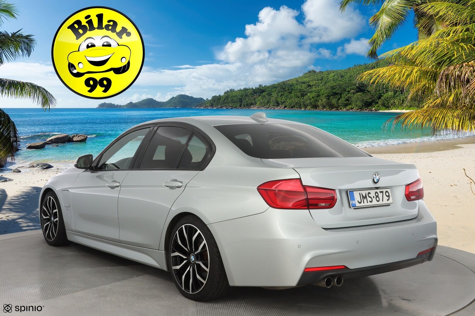 BMW 330 2017 F30 Sedan 330e A Business M Sport * Muistipenkki / Comfort Acces / Adaptive LED / Vakkari / Kamera - M sport / Dakota korall red nahkasisusta / Kahdet BMW vanteet