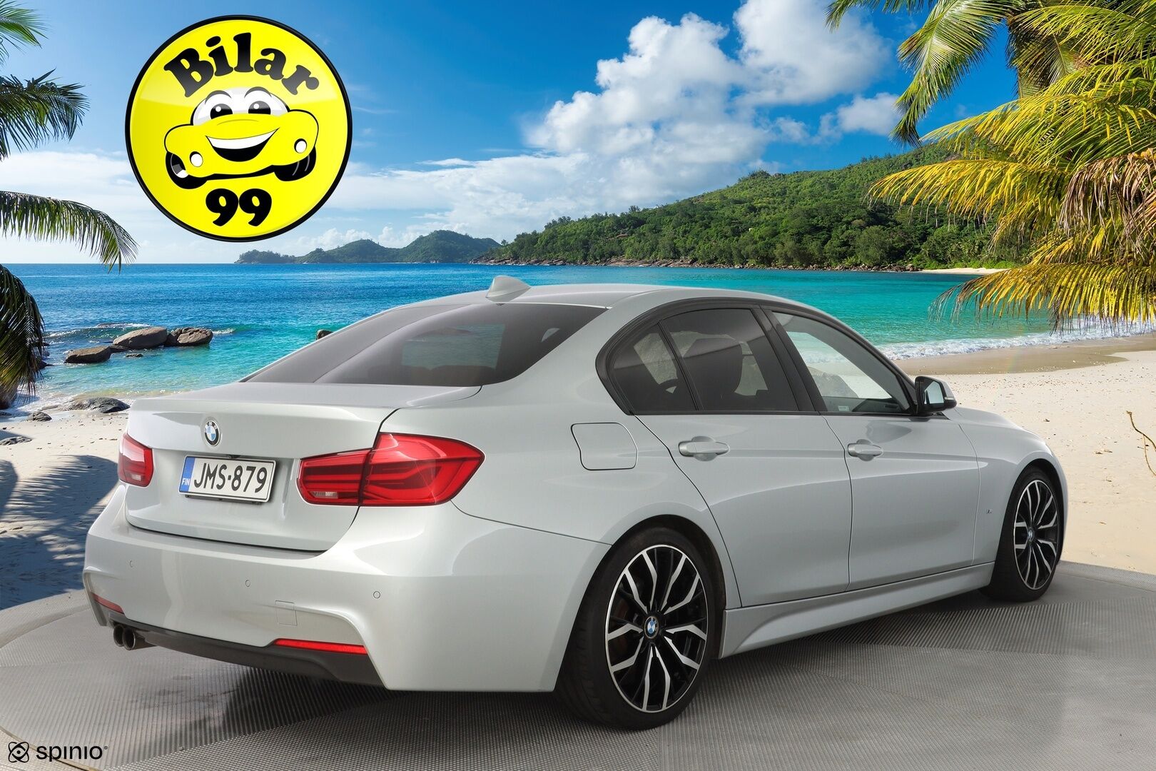 BMW 330 2017 F30 Sedan 330e A Business M Sport * Muistipenkki / Comfort Acces / Adaptive LED / Vakkari / Kamera - M sport / Dakota korall red nahkasisusta / Kahdet BMW vanteet