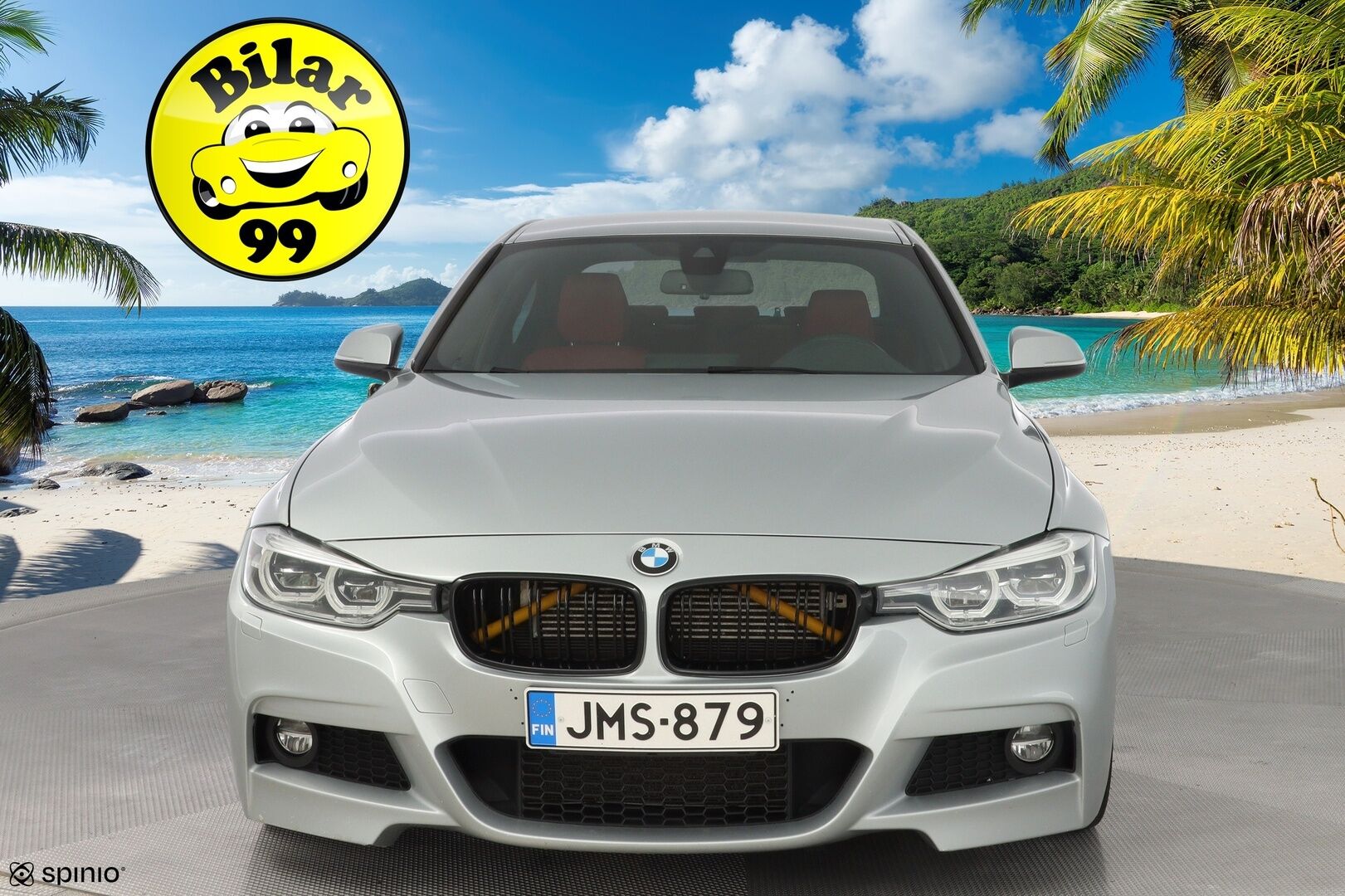 BMW 330 2017 F30 Sedan 330e A Business M Sport * Muistipenkki / Comfort Acces / Adaptive LED / Vakkari / Kamera - M sport / Dakota korall red nahkasisusta / Kahdet BMW vanteet