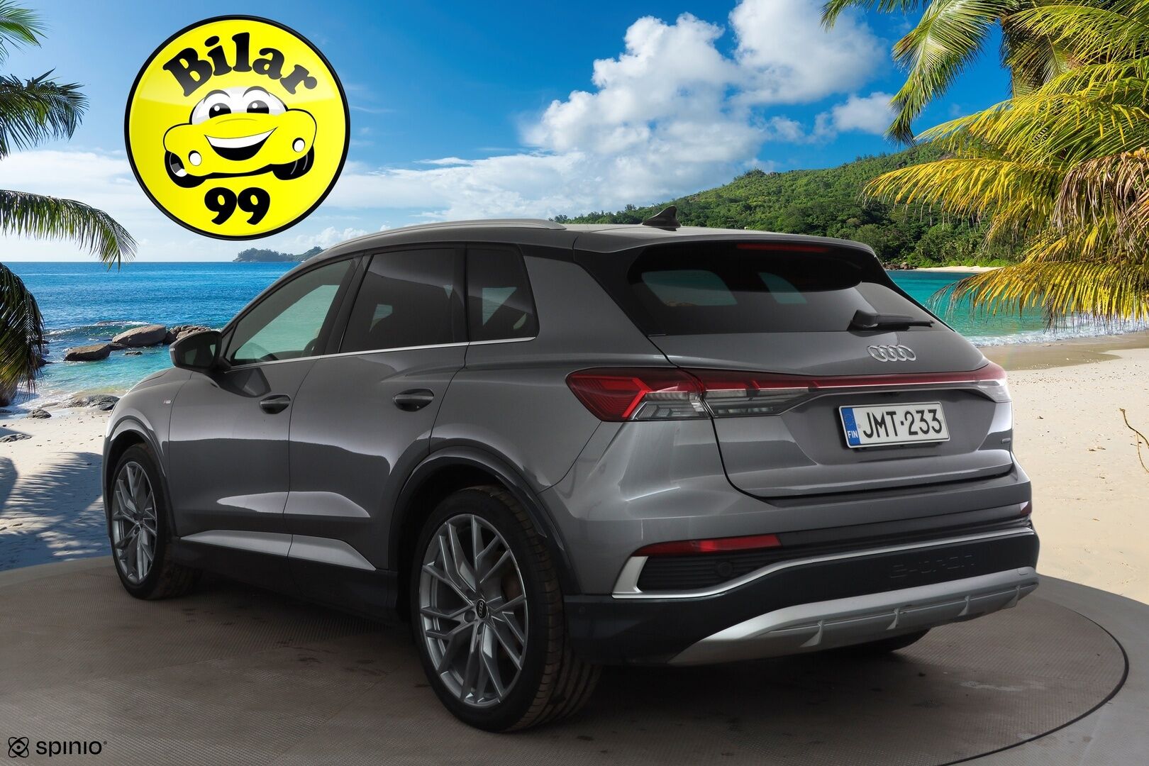 Audi Q4 e-tron 2022 S line 50 e-tron quattro * Sonos / ILP / ACC / Matrix-LED / P.Kamera / Sportpenkit / Navi / Kaistavahti * - 1-om Suomi-auto / Akku kuntotarkastettu /  2x Latauskaapelit / Kahdet renkaat aluvanteilla