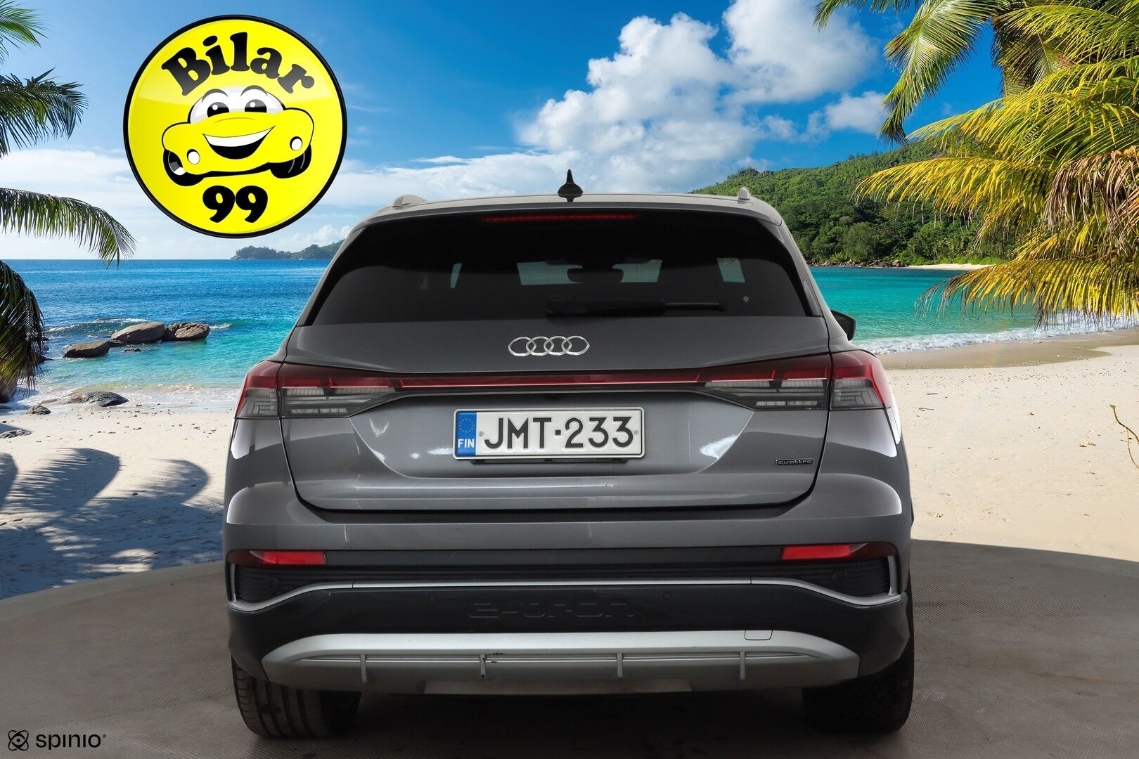 Audi Q4 e-tron 2022 S line 50 e-tron quattro * Sonos / ILP / ACC / Matrix-LED / P.Kamera / Sportpenkit / Navi / Kaistavahti * - 1-om Suomi-auto / Akku kuntotarkastettu /  2x Latauskaapelit / Kahdet renkaat aluvanteilla