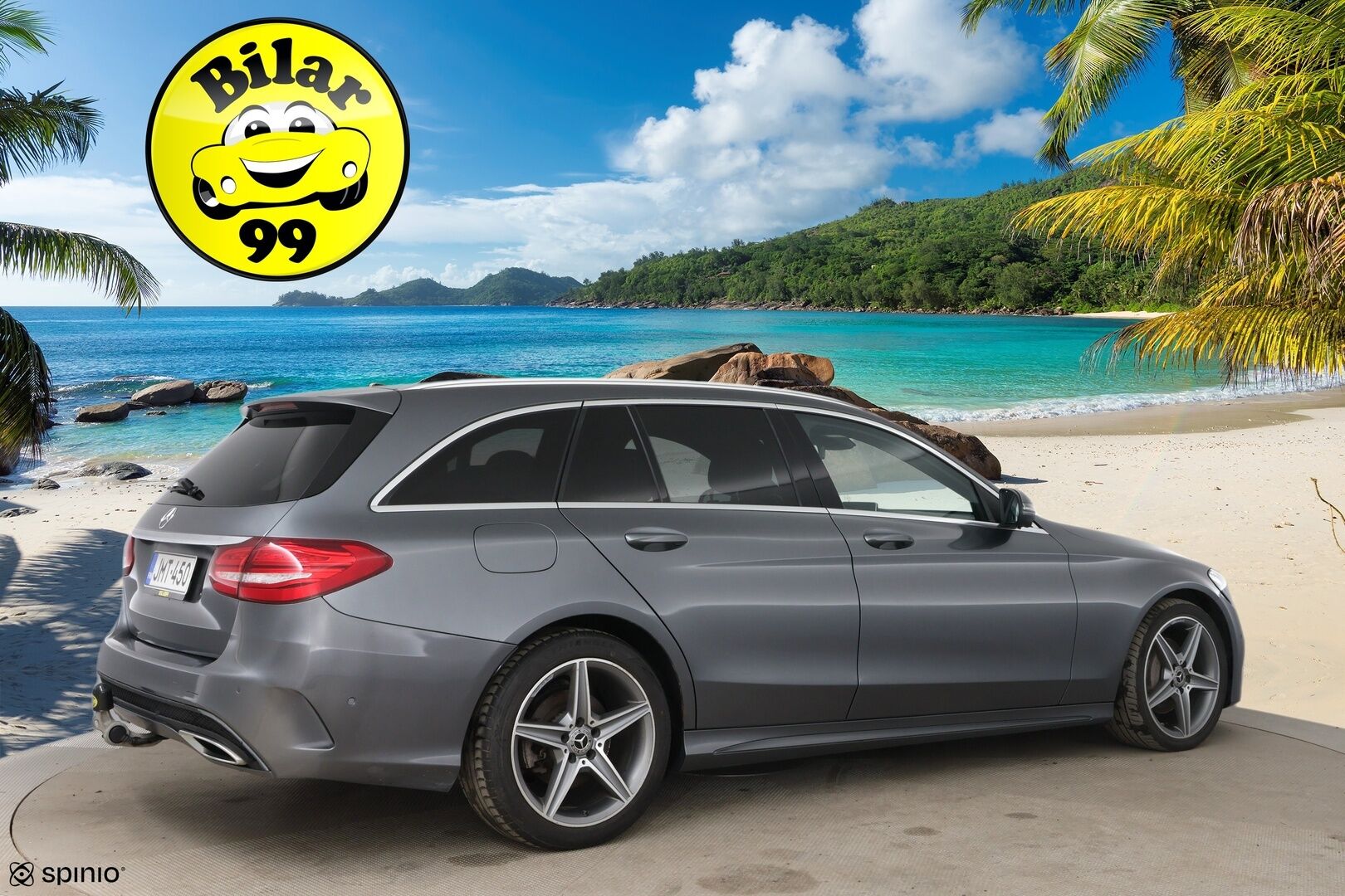 Mercedes-Benz C 2017 220 d T 4Matic A Business AMG * ILS+ / Webasto / Koukku / Panorama / 360° / Burmester / BLIS * - Nahkasisusta / Ambient Light - HULLUT AVAJAISHULINAT KORKOTARJOUS 3,29 %