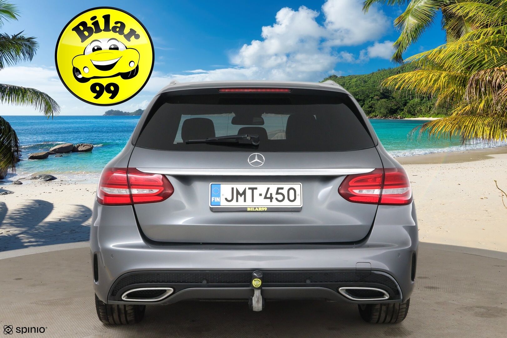 Mercedes-Benz C 2017 220 d T 4Matic A Business AMG * ILS+ / Webasto / Koukku / Panorama / 360° / Burmester / BLIS * - Nahkasisusta / Ambient Light - HULLUT AVAJAISHULINAT KORKOTARJOUS 3,29 %