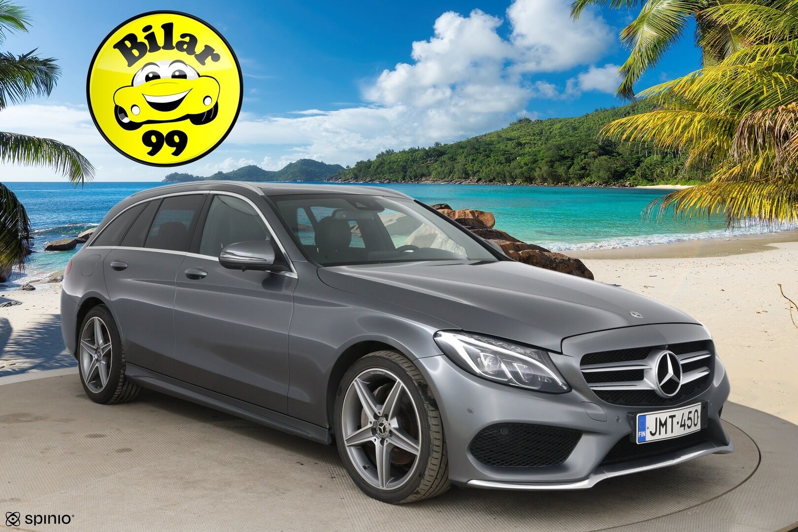 Mercedes-Benz C 2017 220 d T 4Matic A Business AMG * ILS+ / Webasto / Koukku / Panorama / 360° / Burmester / BLIS * - Nahkasisusta / Ambient Light - HULLUT AVAJAISHULINAT KORKOTARJOUS 3,29 %