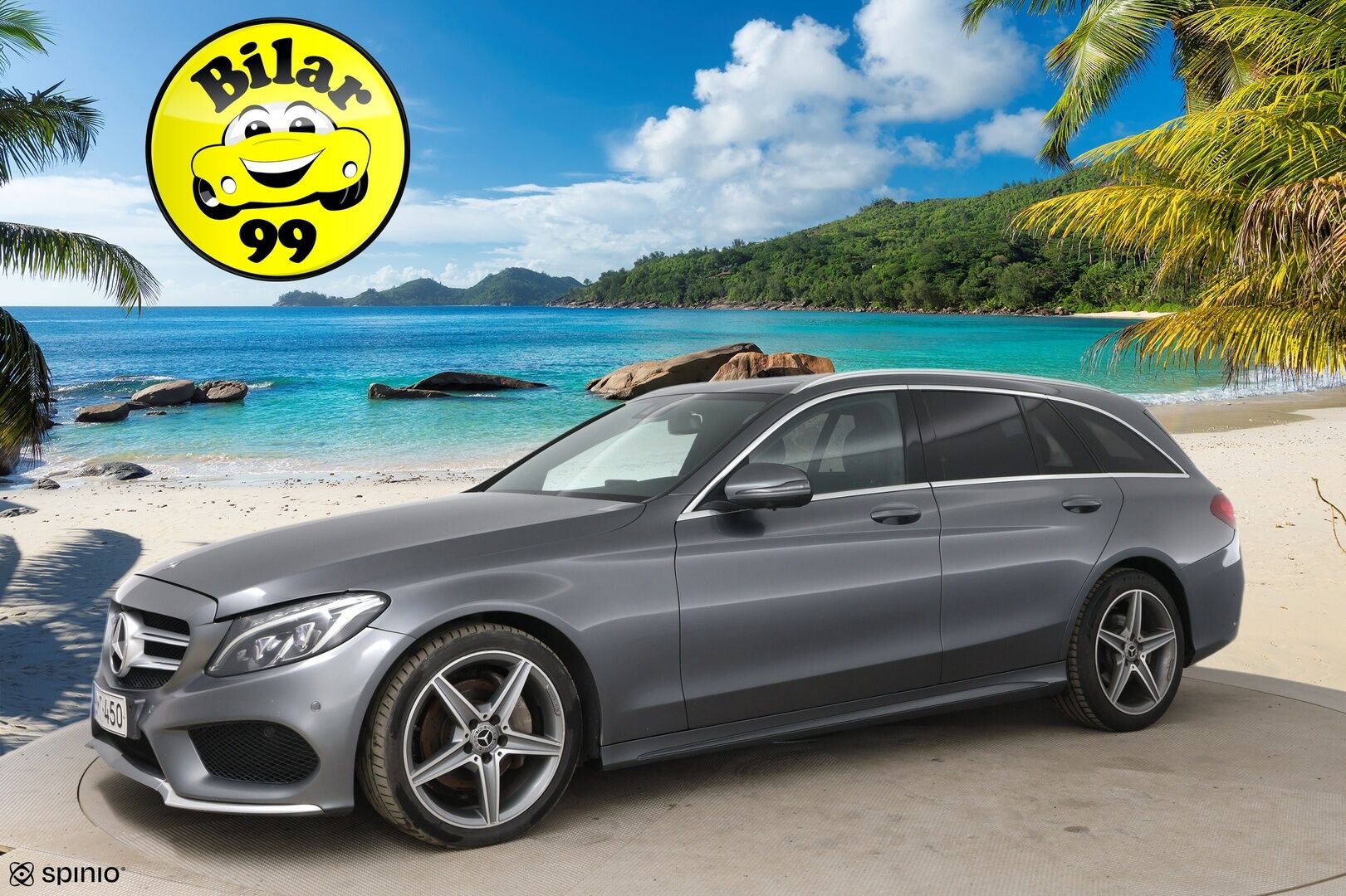 Mercedes-Benz C 2017 220 d T 4Matic A Business AMG * ILS+ / Webasto / Koukku / Panorama / 360° / Burmester / BLIS * - Nahkasisusta / Ambient Light - HULLUT AVAJAISHULINAT KORKOTARJOUS 3,29 %