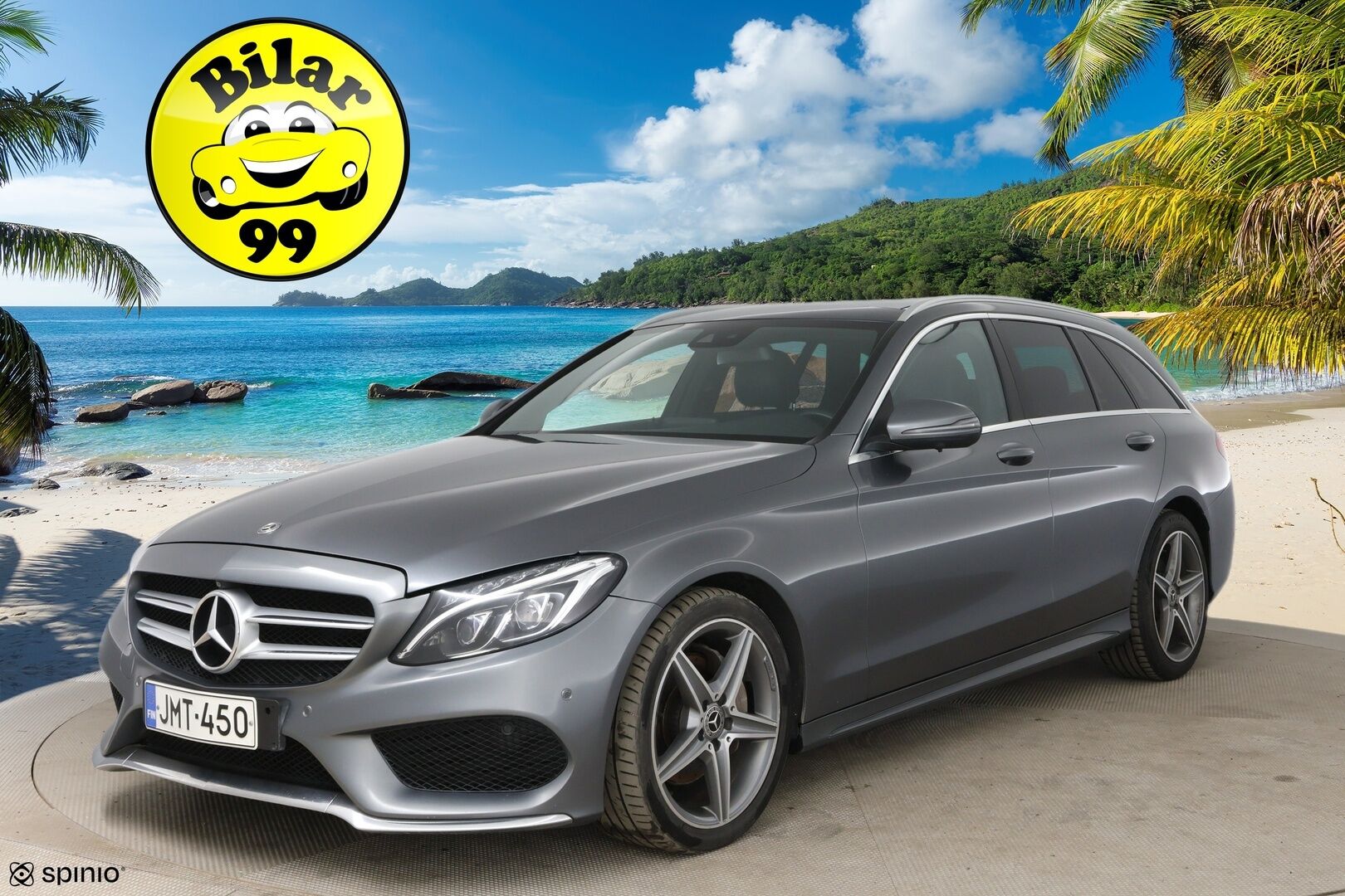 Mercedes-Benz C 2017 220 d T 4Matic A Business AMG * ILS+ / Webasto / Koukku / Panorama / 360° / Burmester / BLIS * - Nahkasisusta / Ambient Light - HULLUT AVAJAISHULINAT KORKOTARJOUS 3,29 %