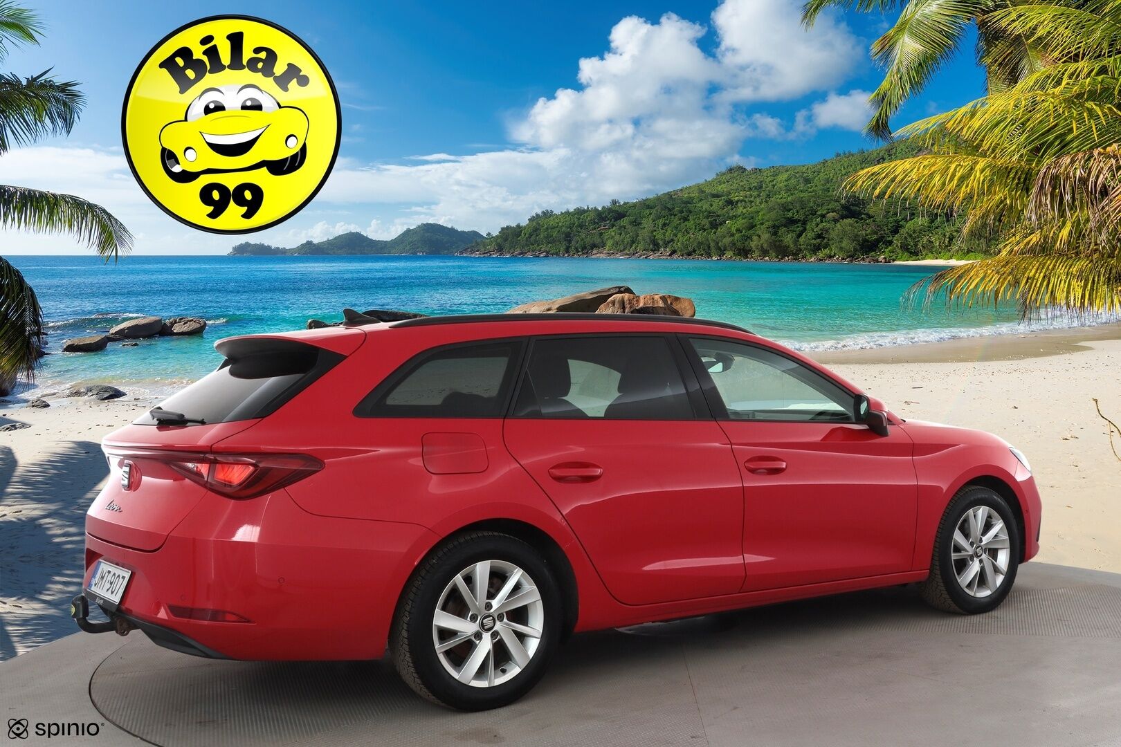 Seat LEON SPORTSTOURER 2023 1,0 eTSI 110 Hybrid Style DSG * Webasto / Koukku / LED / P.Tutkat / Kaistavahti * - 1-om Suomi-auto / Kahdet renkaat aluvanteilla / Merkkihuollot