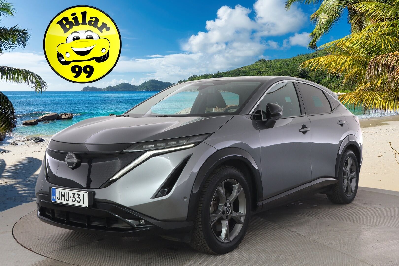 Nissan Ariya 2022 87kWh Evolve - Adapt. Vakkari / HUD / Panorama / Bose / 360° Kamera / Ilmastoidut Muistipenkit / Koukku / KeylessGo / Kaistavahti / Ratinlämmitin - KORKO VAIN 3,99 %