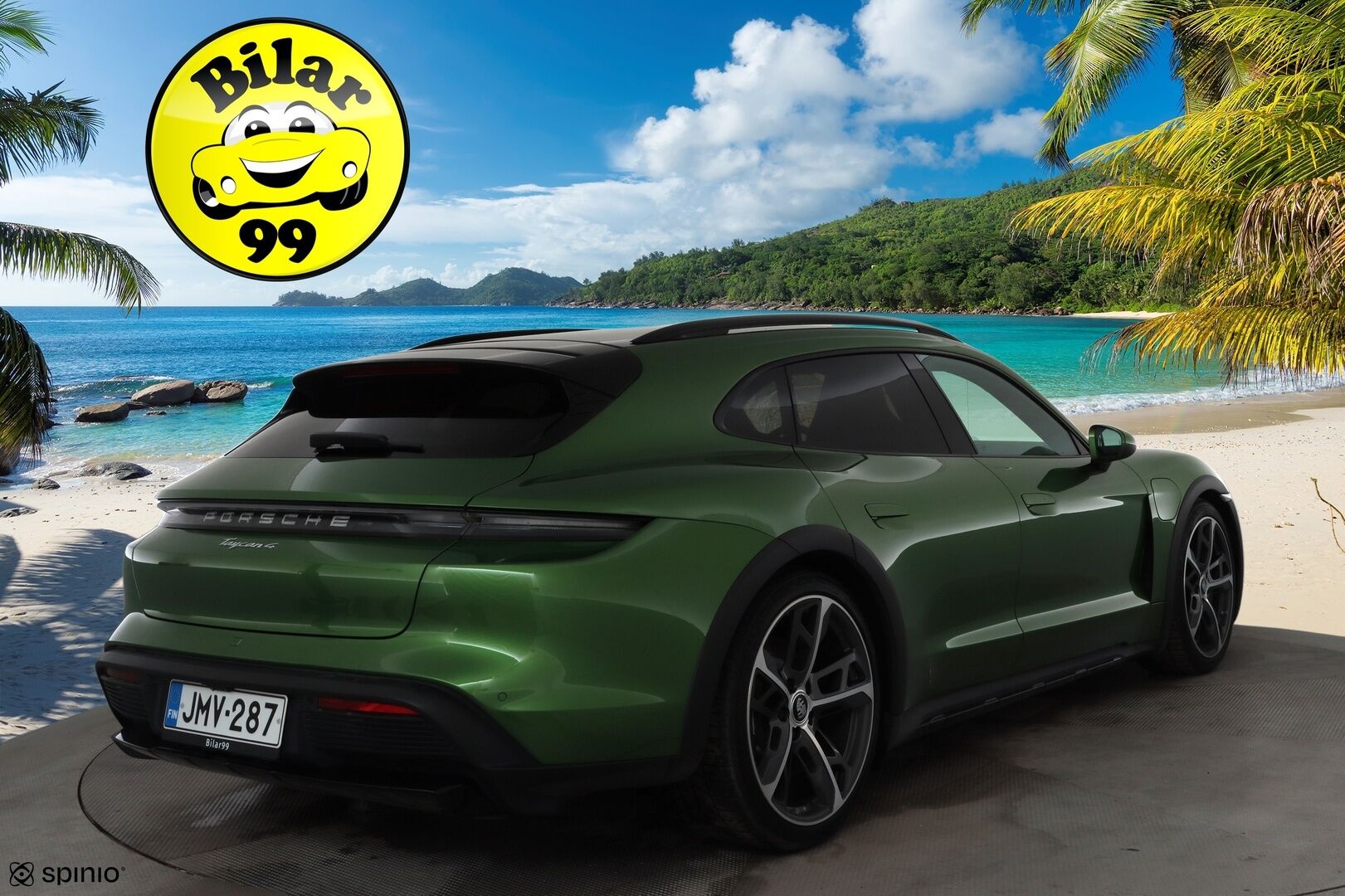 Porsche Taycan 2023 4 Cross Turismo * ACC / Sport Chrono / Lasikatto / PASM / PDLS+ / Comfort Access / Sound Package / ILP / Muistipenkit * - 1.Om Suomi-auto / Merkkihuollettu / Akku kuntotarkastettu!