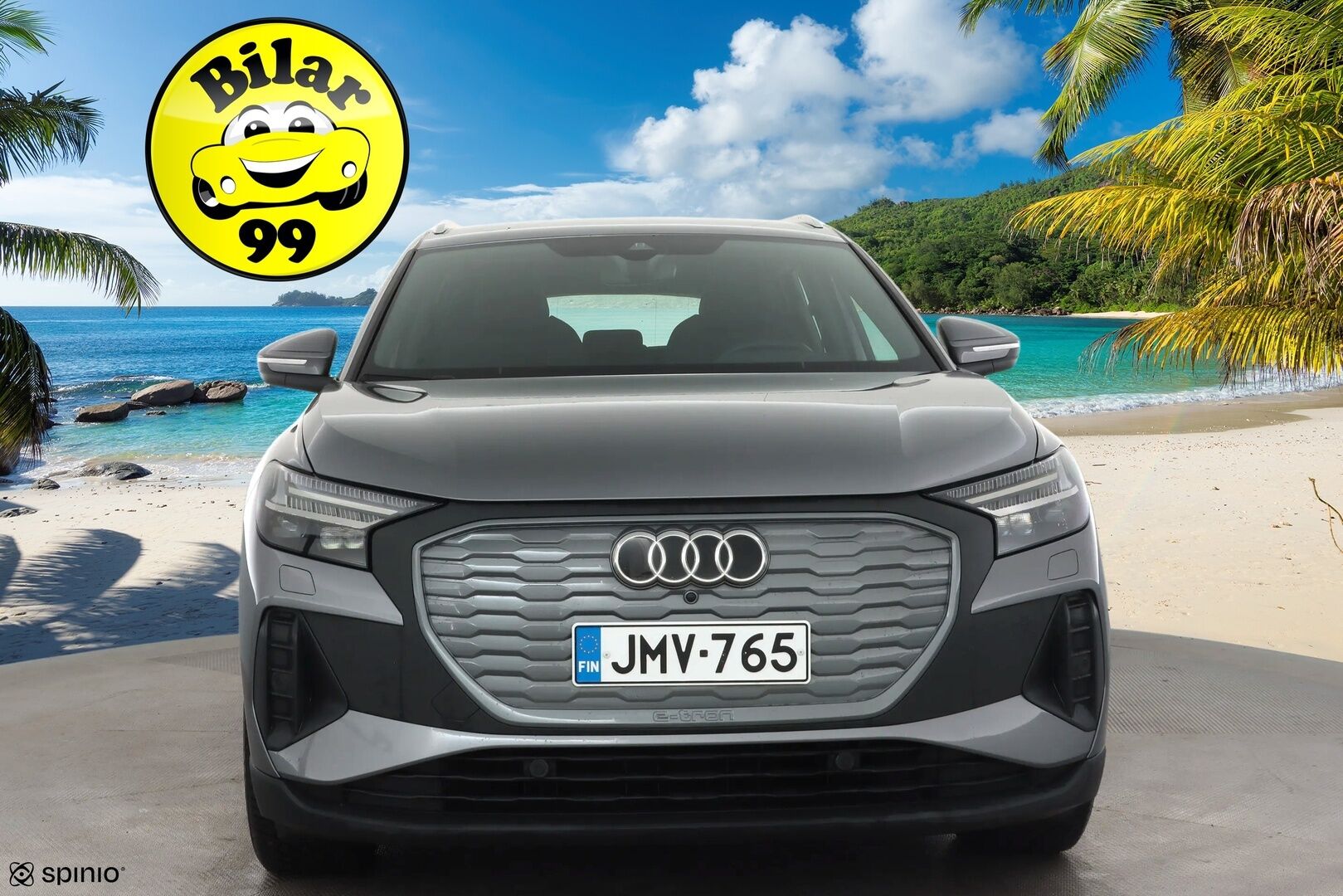 Audi Q4 e-tron 2023 45 e-tron quattro * ILP / Koukku / ACC / Matrix-LED / P.Kamera / Sportpenkit / Navi / Kaistavahti * - 1-om Suomi-auto / Kahdet renkaat aluvanteilla / 2x Latauskaapelit / Merkkihuollot