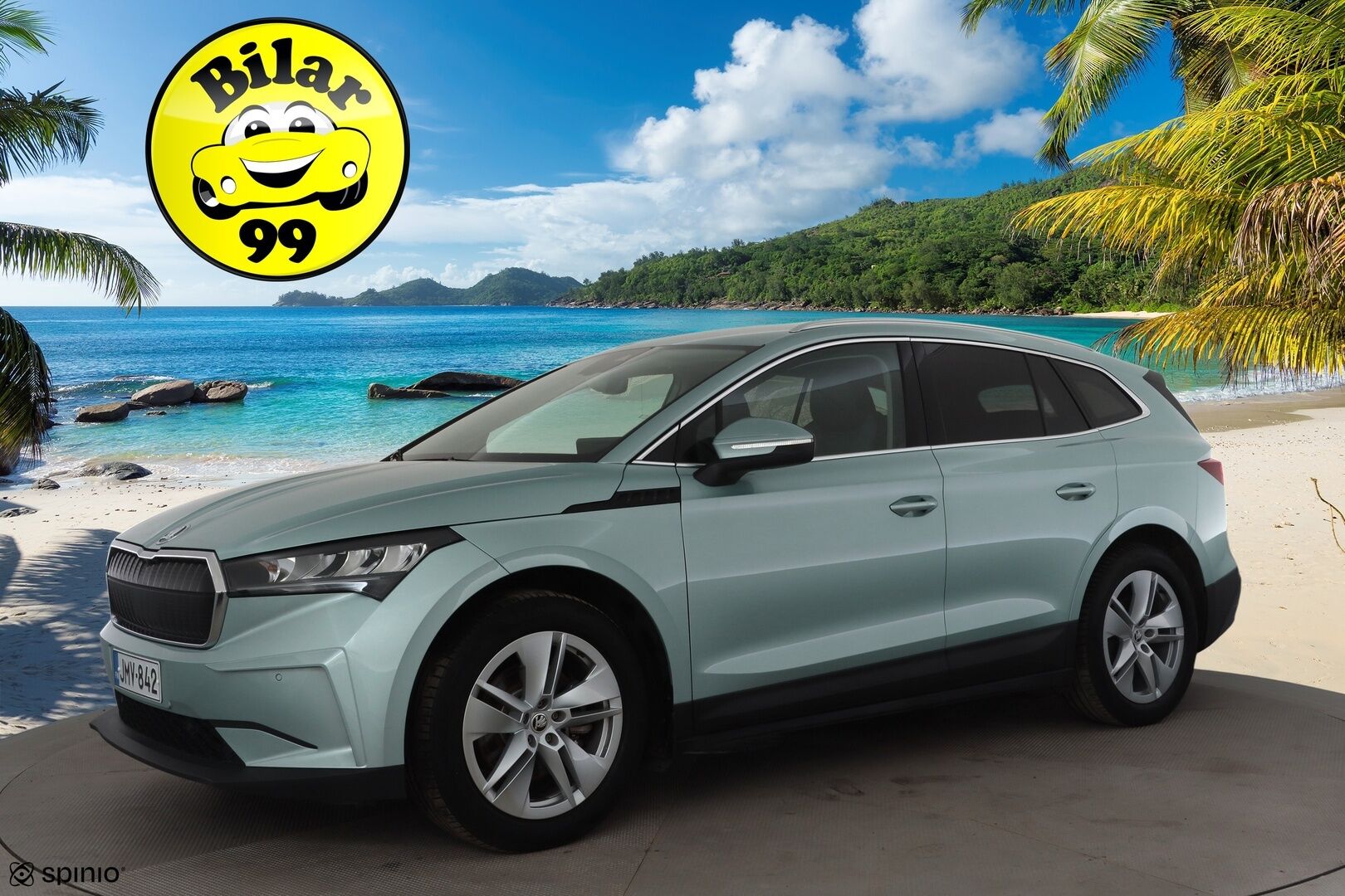 Skoda Enyaq 2023 80 iV * ACC / ILP / P.kamera / LED / Navi / Kaistavahti / Keyless * - 1-om Suomi-auto / Akku kuntotarkastettu / Kahdet renkaat aluvanteilla / Merkkihuollot