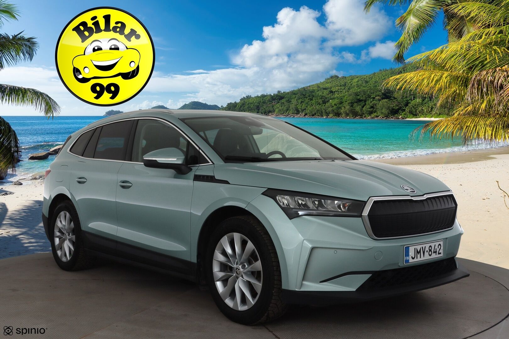 Skoda Enyaq 2023 80 iV * ACC / ILP / P.kamera / LED / Navi / Kaistavahti / Keyless * - 1-om Suomi-auto / Akku kuntotarkastettu / Kahdet renkaat aluvanteilla / Merkkihuollot