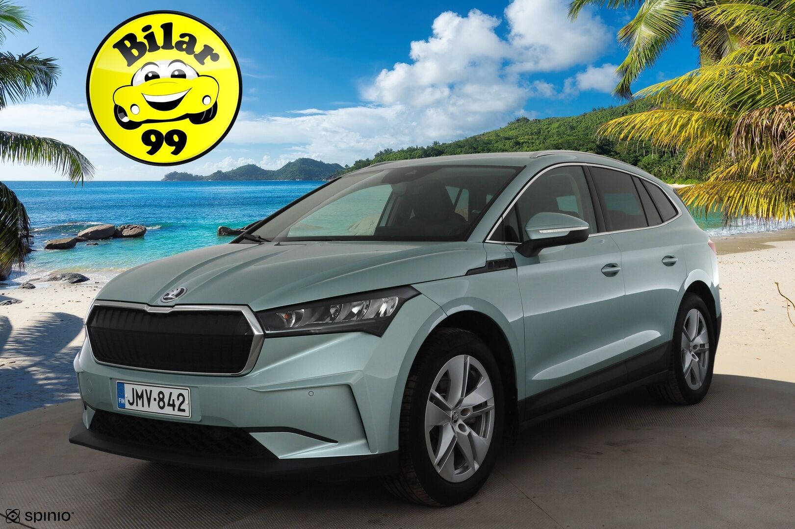 Skoda Enyaq 2023 80 iV * ACC / ILP / P.kamera / LED / Navi / Kaistavahti / Keyless * - 2-om Suomi-auto / Akku kuntotarkastettu / Kahdet renkaat aluvanteilla / Merkkihuollot