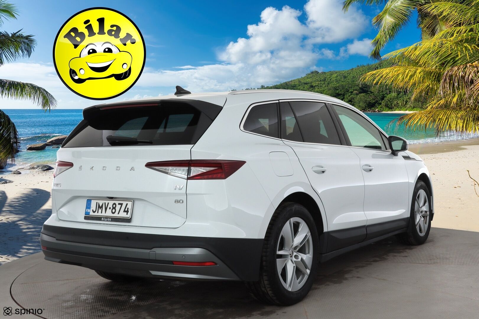Skoda Enyaq 2023 80 Style iV - | ACC | ILP | Koukku | Canton | Muistipenkki | Matrix-LED | P.Kamera | Puolinahat | Ratinlämmitys | 1.Om Suomi-auto | Kahdet renkaat | Merkkihuollettu |