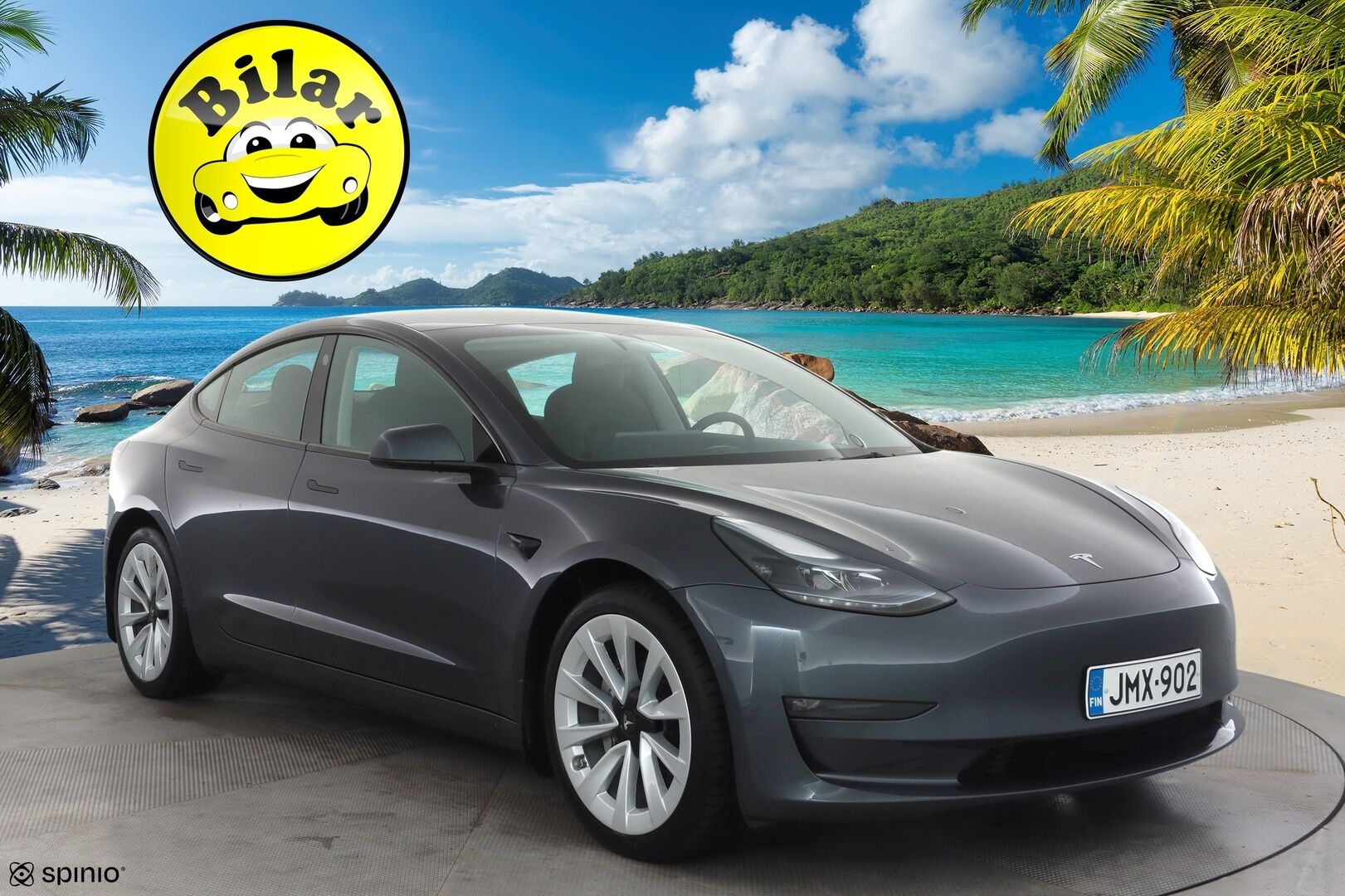 Tesla Model 3 2023 Long Range - | ILP | ACC | Lasikatto | Matrix-LED | P.Kamera | Muistipenkki | Premium Audio | Kaistavahti | Navi | Keyless | 1-om Suomi-auto | 2x Latauskaapelit | Kahdet renkaat |