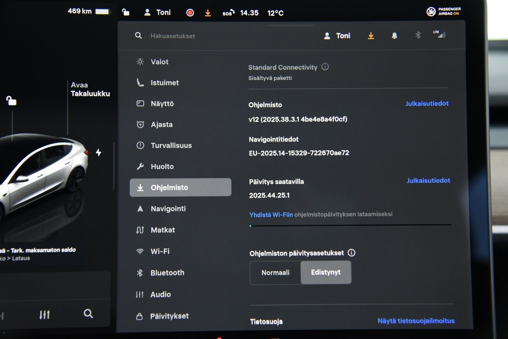 Tesla Model 3 2023 Long Range / Suomi-auto / Autopilot / Lasikatto / AMD Ryzen / - Kahdet renkaat / Premium Audio / Lämpöpumppu / Muistipenkki 