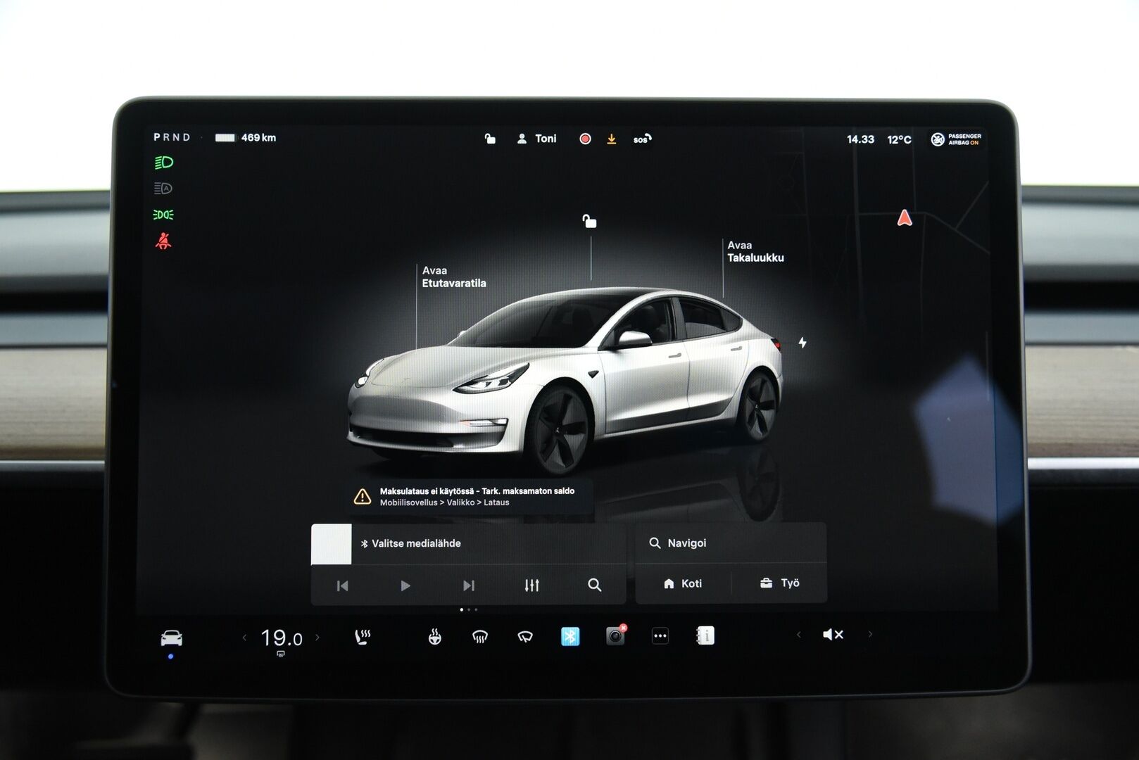 Tesla Model 3 2023 Long Range / Suomi-auto / Autopilot / Lasikatto / AMD Ryzen / - Kahdet renkaat / Premium Audio / Lämpöpumppu / Muistipenkki 