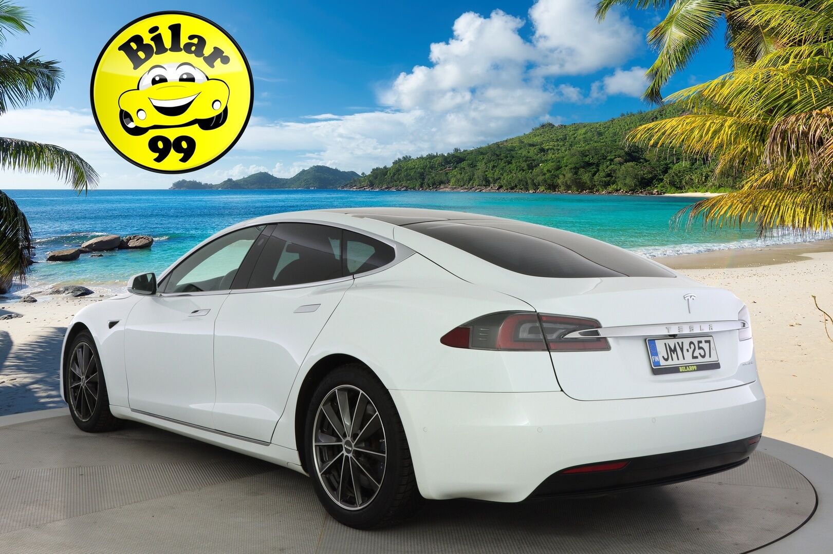 TESLA MODEL S 2020 Dual Motor Long Range AWD * Facelift / Autopilot / CCS / Ilma-Alusta / Premium Audio / Lasikatto / Nahat * - * Kahdet renkaat vanteineen / Pearl White * - HULLU BLACKWEEK KORKOTARJOUS 2,49%