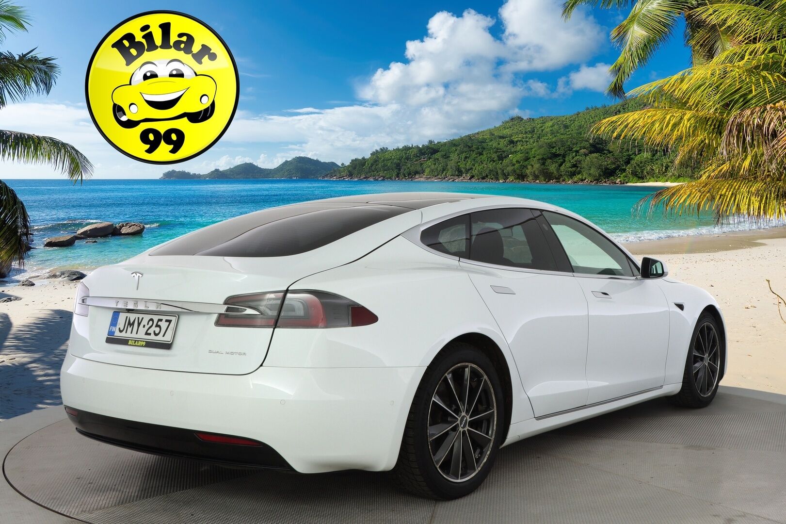 TESLA MODEL S 2020 Dual Motor Long Range AWD * Facelift / Autopilot / CCS / Ilma-Alusta / Premium Audio / Lasikatto / Nahat * - * Kahdet renkaat vanteineen / Pearl White * - HULLU BLACKWEEK KORKOTARJOUS 2,49%