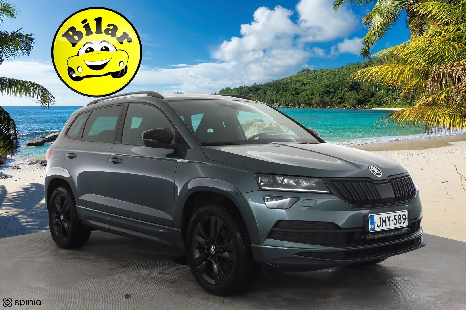 Skoda Karoq 2019 2,0 TSI 4x4 SportLine DSG Autom. - Webasto | Koukku | Canton | ACC | LED | P.Kamera | Navi | Kaistavahti | Katveavustin | Keyless | Kahdet renkaat |