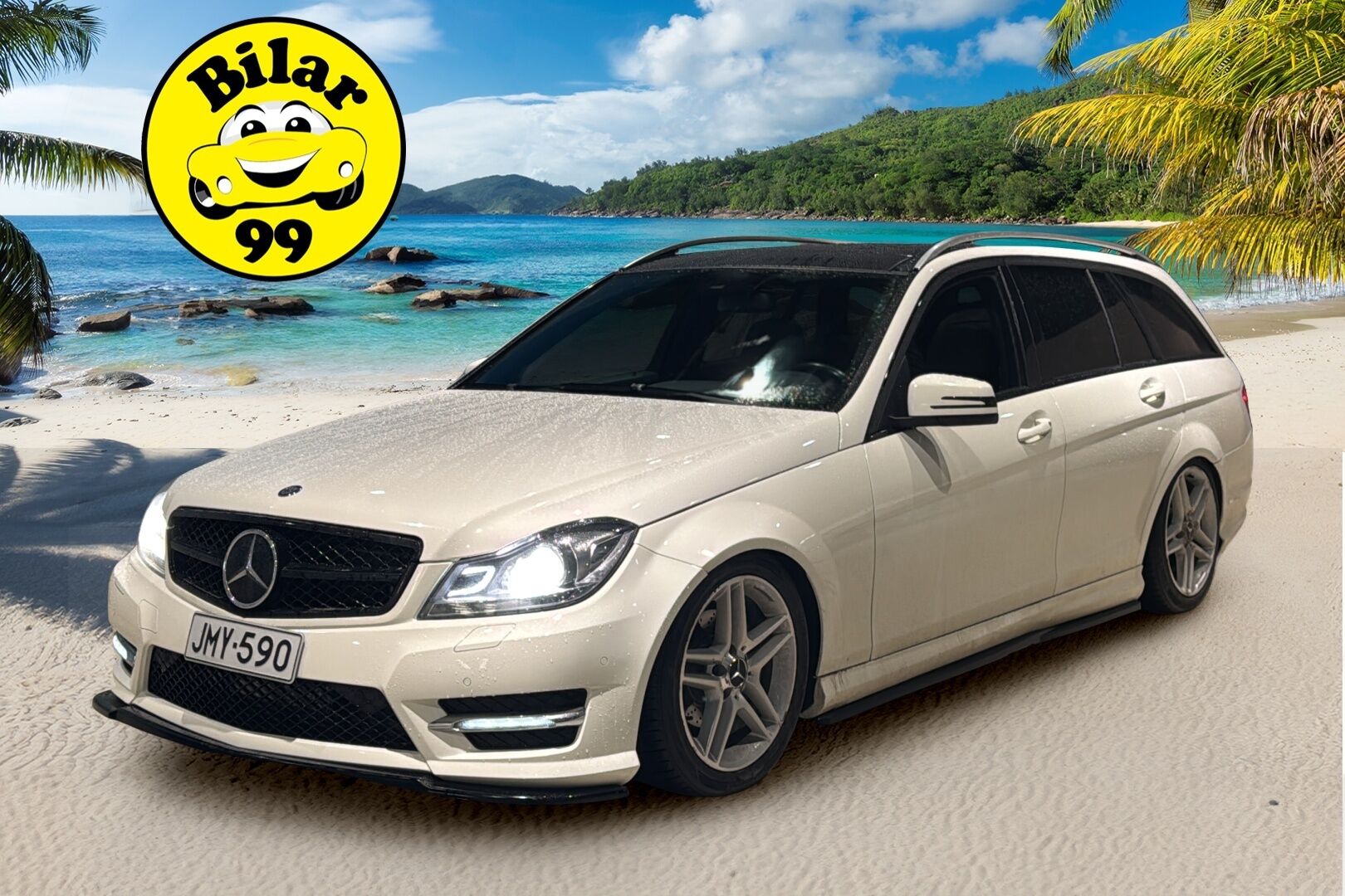 MERCEDES-BENZ C 2012 220 CDI AMG / Adapt. vak / Muistipenkki / Panorama / Vetokoukku / ILS / BLIS - Huippuvarusteltu yksilö erinomaisella huoltohistorialla!