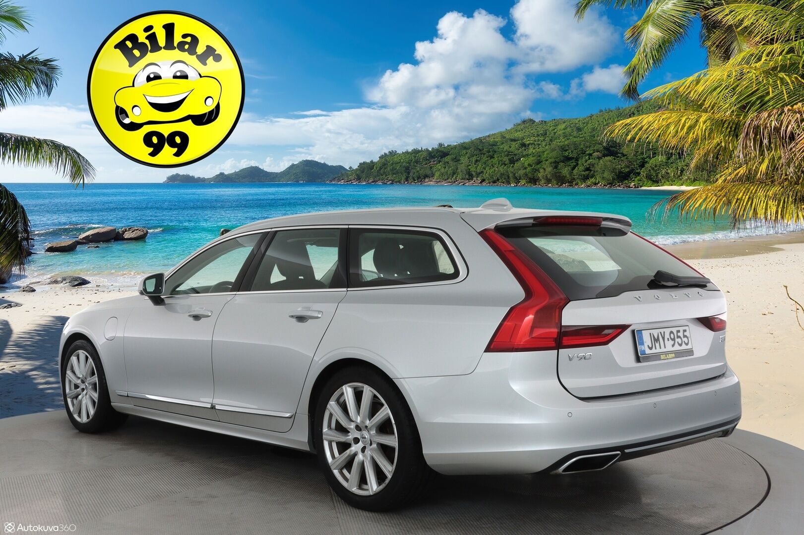 Volvo V90 2020 T8 Inscription ** Webasto / Adapt.Vakkari / P.Tutkat / LED-valot / Sporttipenkki Muistilla / Navi / KeylessGO ** - 2x Renkaat / Merkkihuollettu / Akku Kuntotarkistettu!
