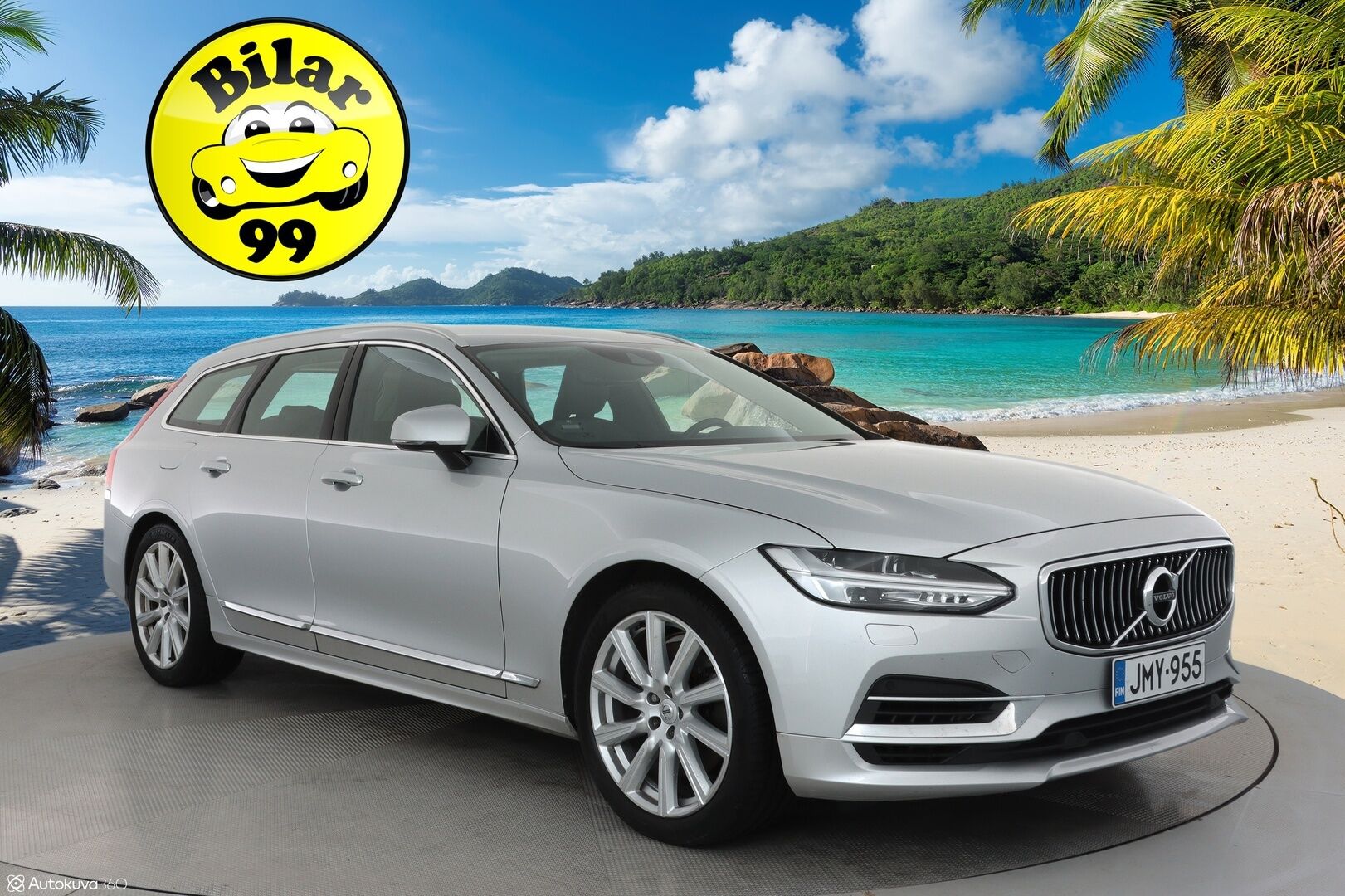 Volvo V90 2020 T8 Inscription ** Webasto / Adapt.Vakkari / P.Tutkat / LED-valot / Sporttipenkki Muistilla / Navi / KeylessGO ** - 2x Renkaat / Merkkihuollettu / Akku Kuntotarkistettu!