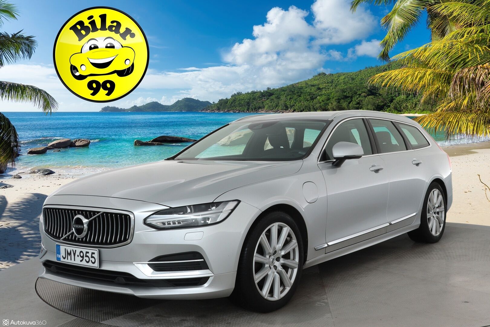 Volvo V90 2020 T8 Inscription ** Webasto / Adapt.Vakkari / P.Tutkat / LED-valot / Sporttipenkki Muistilla / Navi / KeylessGO ** - 2x Renkaat / Merkkihuollettu / Akku Kuntotarkistettu!