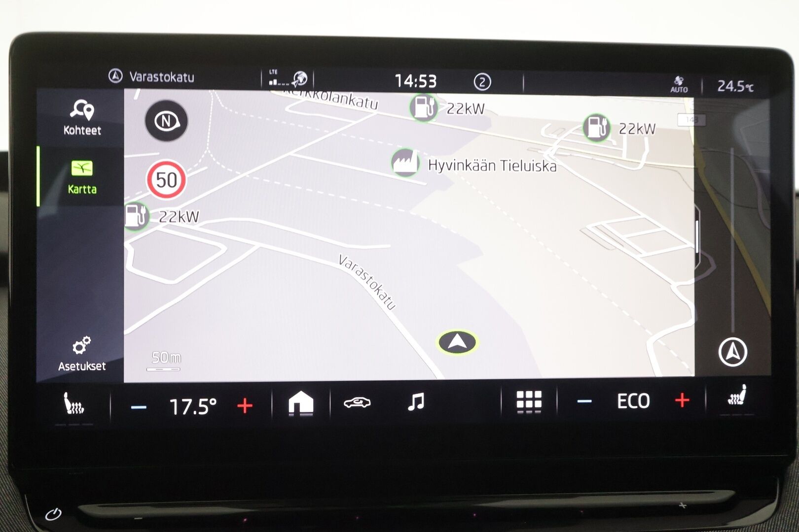 Skoda Enyaq 2023 80 Style iV - | ACC | ILP | Koukku | Skoda crystal Matrix-LED | HUD | Canton | Muistipenkki | Keyless | Puolinahat | Apple&Android | 1.Om Suomi-auto | Kahdet Renkaat |