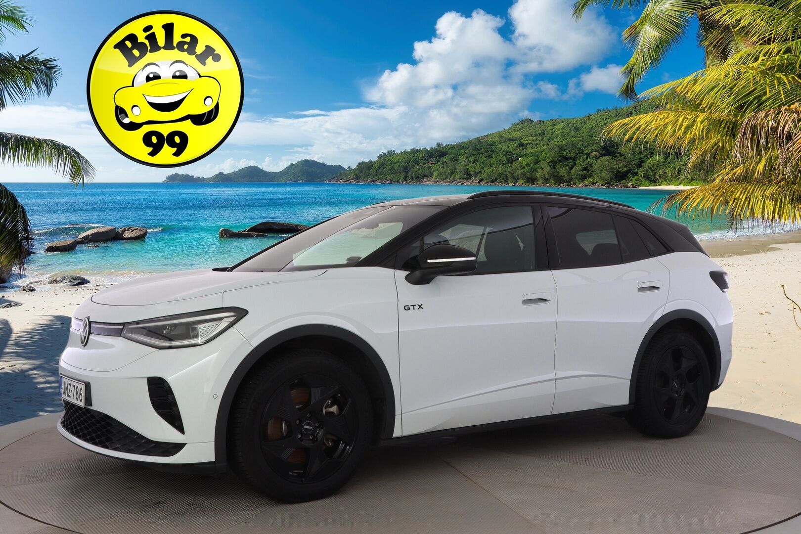 Volkswagen ID.4 2023 82kWh GTX Dual Motor AWD */ Adapt. vakkari / 360°-kamera / IQ-Lights / ILP / Navi / Keyless / Koukku / 2x renkaat /* - Kattavasti varusteltu / Ilmainen kotiintoimitus