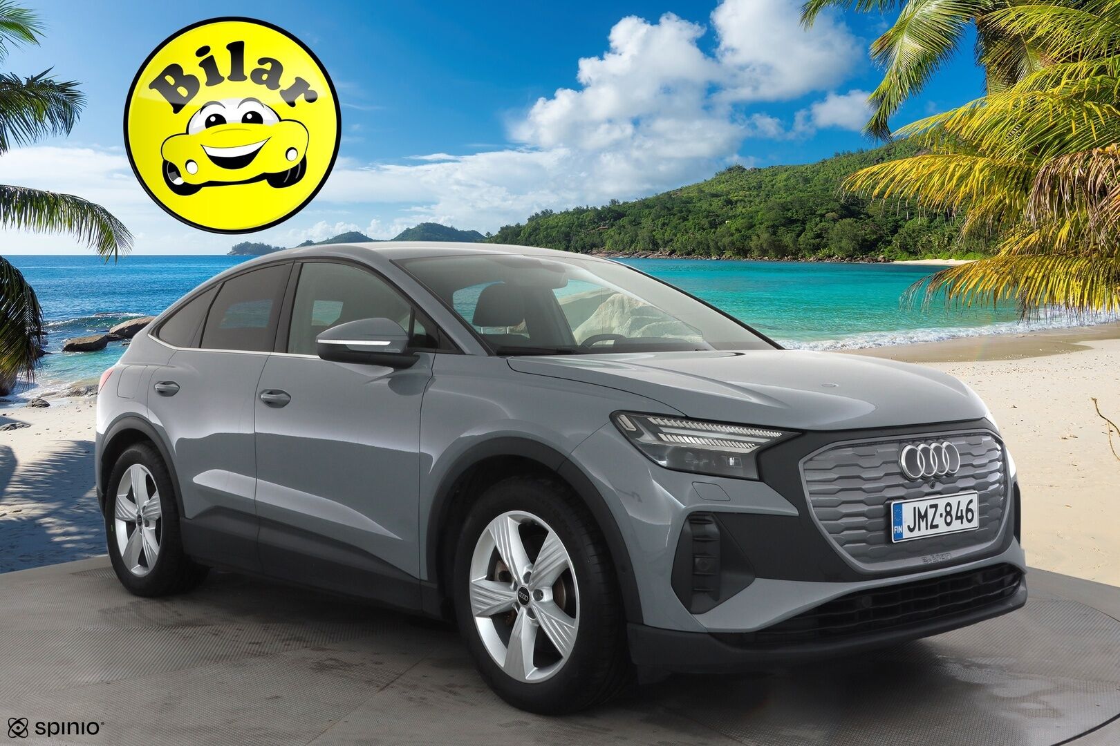 Audi Q4 e-tron 2023 40 e-tron Sportback - | ACC | ILP | SONOS | P.Kamera | Navi | Matrix-LED | Digimittari | Kaistavahti | Apple&Android | Sähköluukku | 1.Om Suomi-auto | Kahdet renkaat aluvanteilla | Merkkihuollettu | Hyvät varusteet |