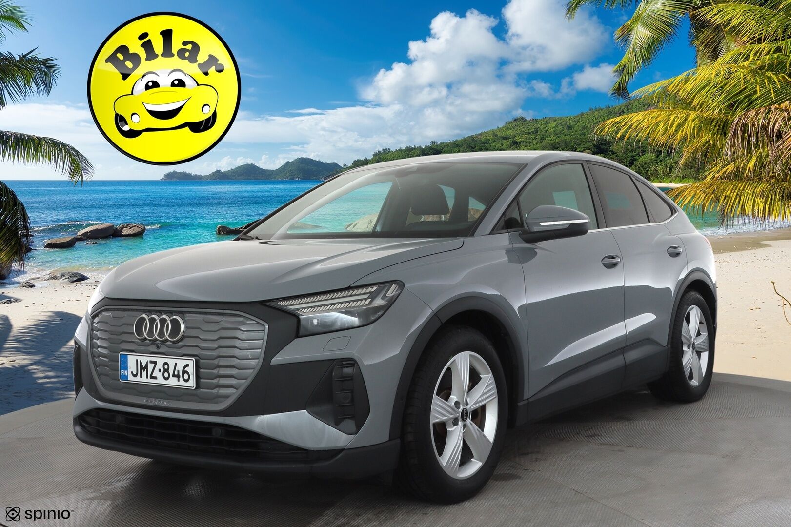 Audi Q4 e-tron 2023 40 e-tron Sportback - | ACC | ILP | SONOS | P.Kamera | Navi | Matrix-LED | Digimittari | Kaistavahti | Apple&Android | Sähköluukku | 1.Om Suomi-auto | Kahdet renkaat aluvanteilla | Merkkihuollettu | Hyvät varusteet |