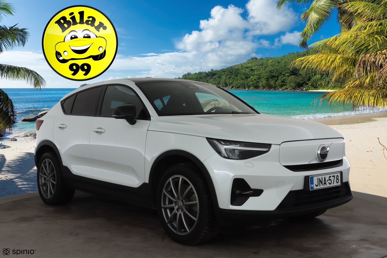 Volvo C40 2023 Recharge Twin Plus aut * ACC / P.kamera / ILP / Muistipenkki / Lasikatto / KeylessGo / BLIS / Sähköluukku / LED / Navi * - 1.Om Suomi-auto / Kahdet renkaat aluvanteilla / Merkkihuollettu - HULLUT AVAJAISHULINAT KORKOTARJOUS 3,29 %