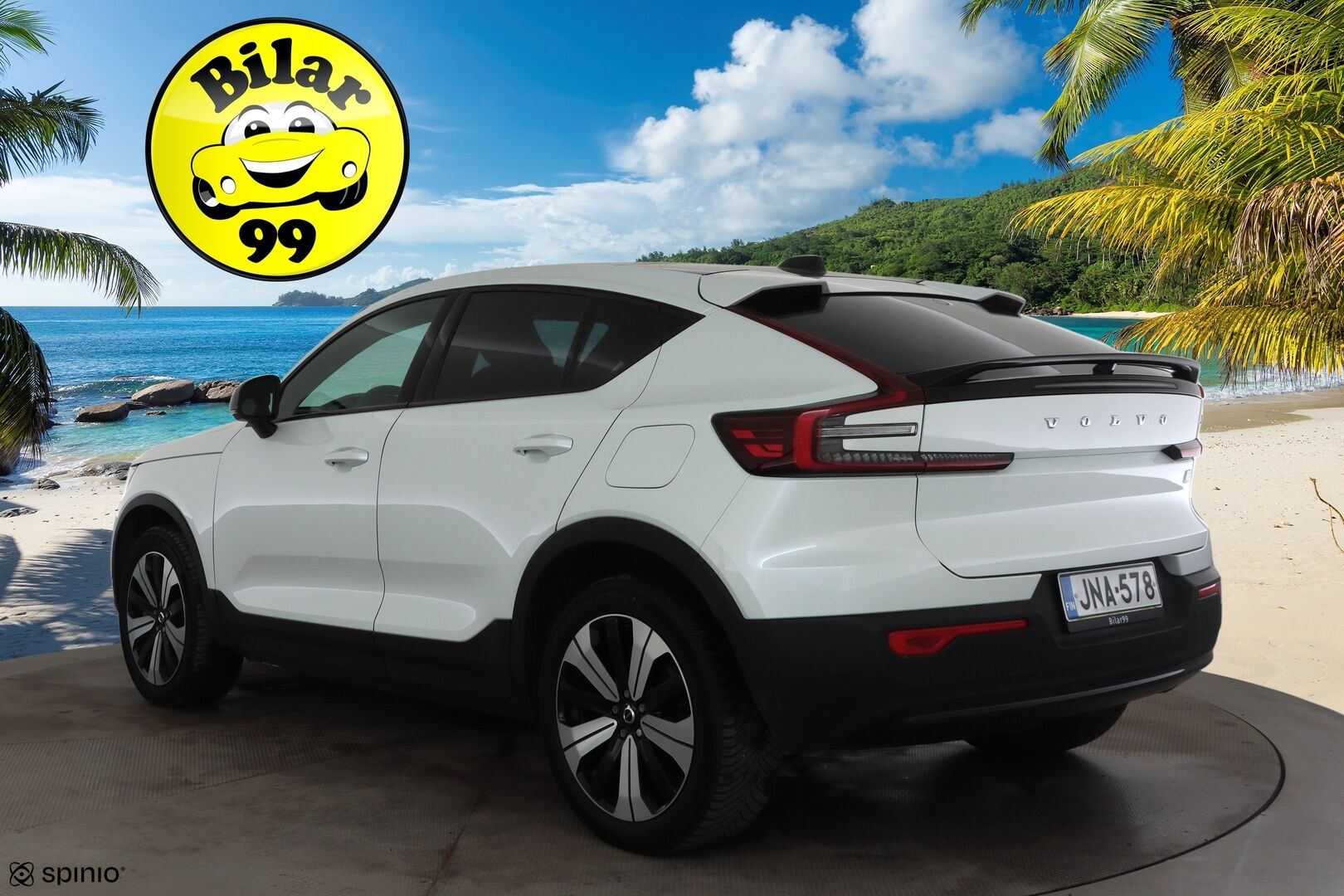 Volvo C40 2023 Recharge Twin Plus aut * ACC / P.kamera / ILP / Muistipenkki / Lasikatto / KeylessGo / BLIS / Sähköluukku / LED / Navi * - 1.Om Suomi-auto / Kahdet renkaat aluvanteilla / Merkkihuollettu