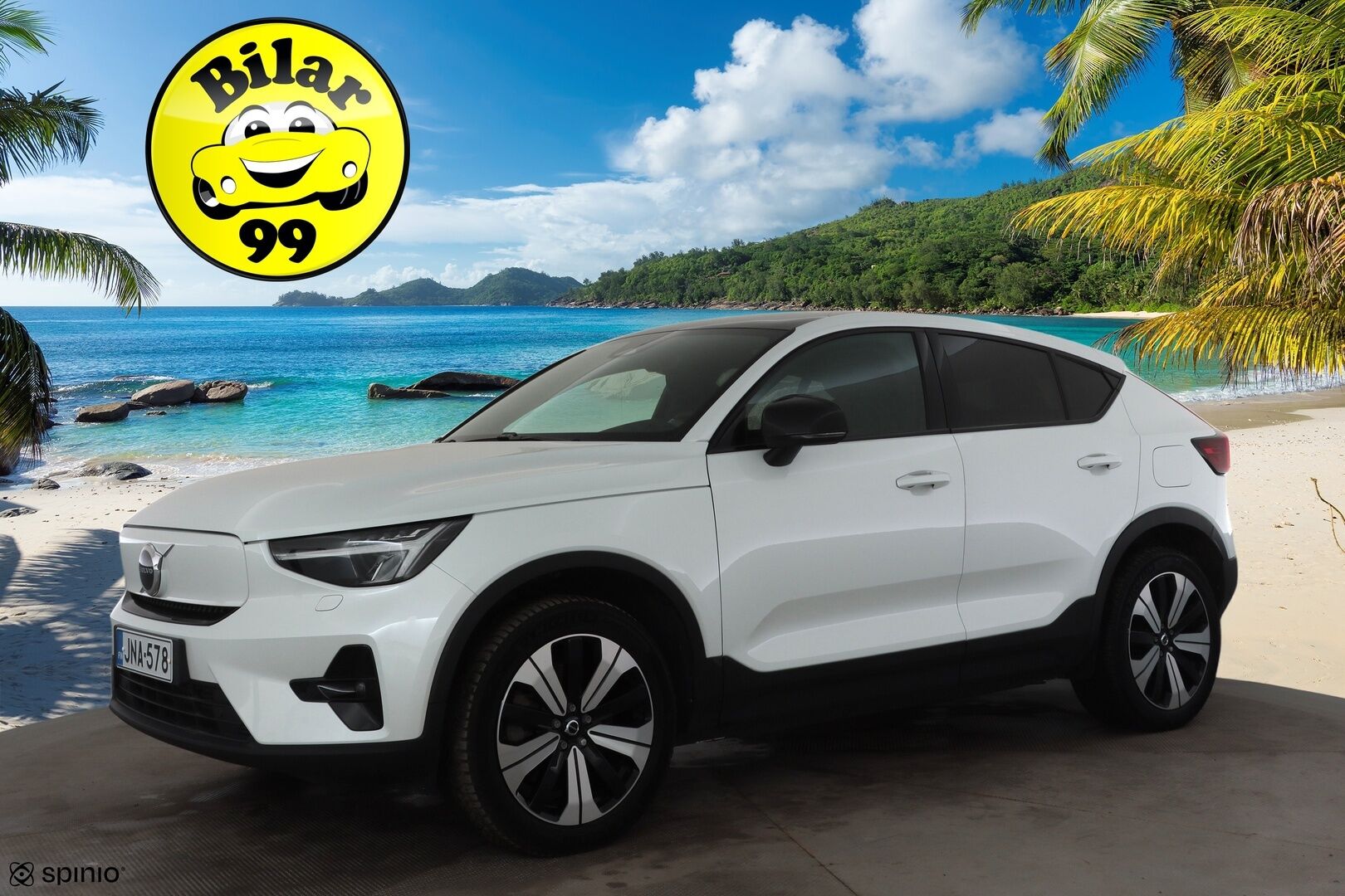 Volvo C40 2023 Recharge Twin Plus aut * ACC / P.kamera / ILP / Muistipenkki / Lasikatto / KeylessGo / BLIS / Sähköluukku / LED / Navi * - 1.Om Suomi-auto / Kahdet renkaat aluvanteilla / Merkkihuollettu