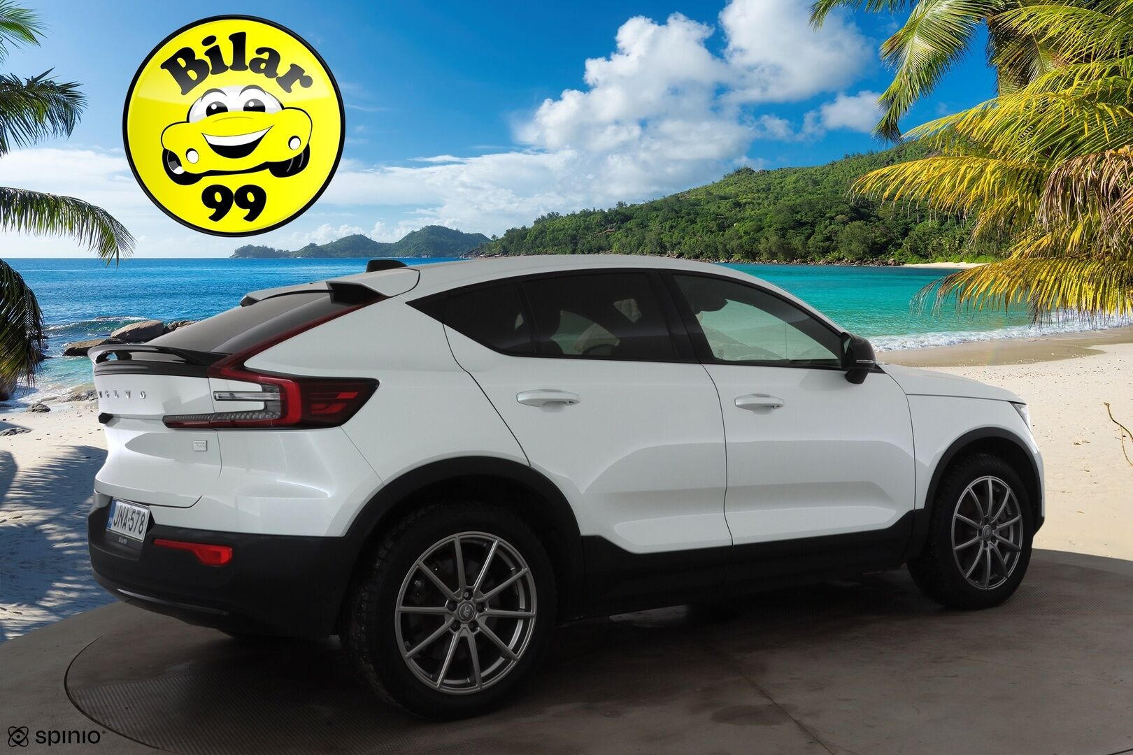 Volvo C40 2023 Recharge Twin Plus aut * ACC / P.kamera / ILP / Muistipenkki / Lasikatto / KeylessGo / BLIS / Sähköluukku / LED / Navi * - 1.Om Suomi-auto / Kahdet renkaat aluvanteilla / Merkkihuollettu