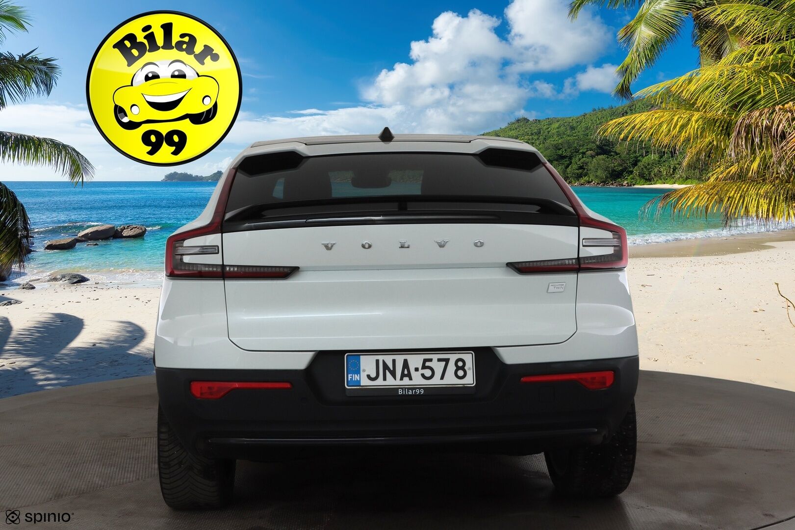 Volvo C40 2023 Recharge Twin Plus aut * ACC / P.kamera / ILP / Muistipenkki / Lasikatto / KeylessGo / BLIS / Sähköluukku / LED / Navi * - 1.Om Suomi-auto / Kahdet renkaat aluvanteilla / Merkkihuollettu