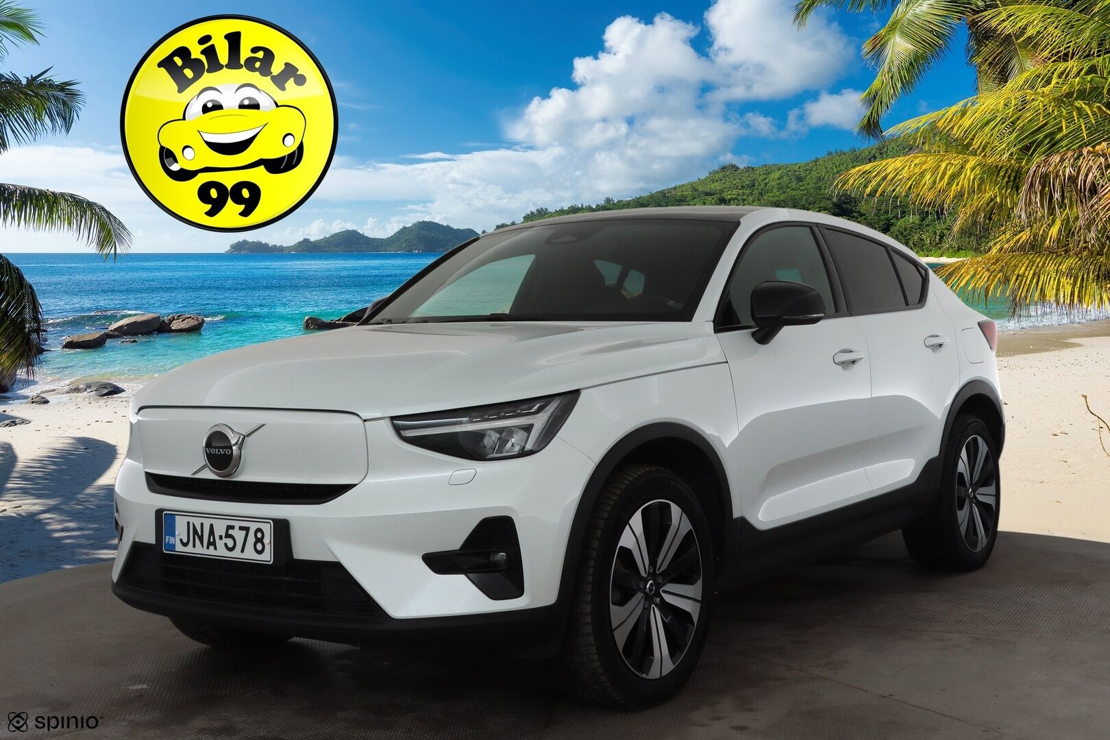 Volvo C40 2023 Recharge Twin Plus aut * ACC / P.kamera / ILP / Muistipenkki / Lasikatto / KeylessGo / BLIS / Sähköluukku / LED / Navi * - 1.Om Suomi-auto / Kahdet renkaat aluvanteilla / Merkkihuollettu